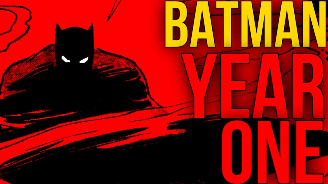 Batman Year One, Batman silhouette, glowing eyes, HD Desktop Wallpaper