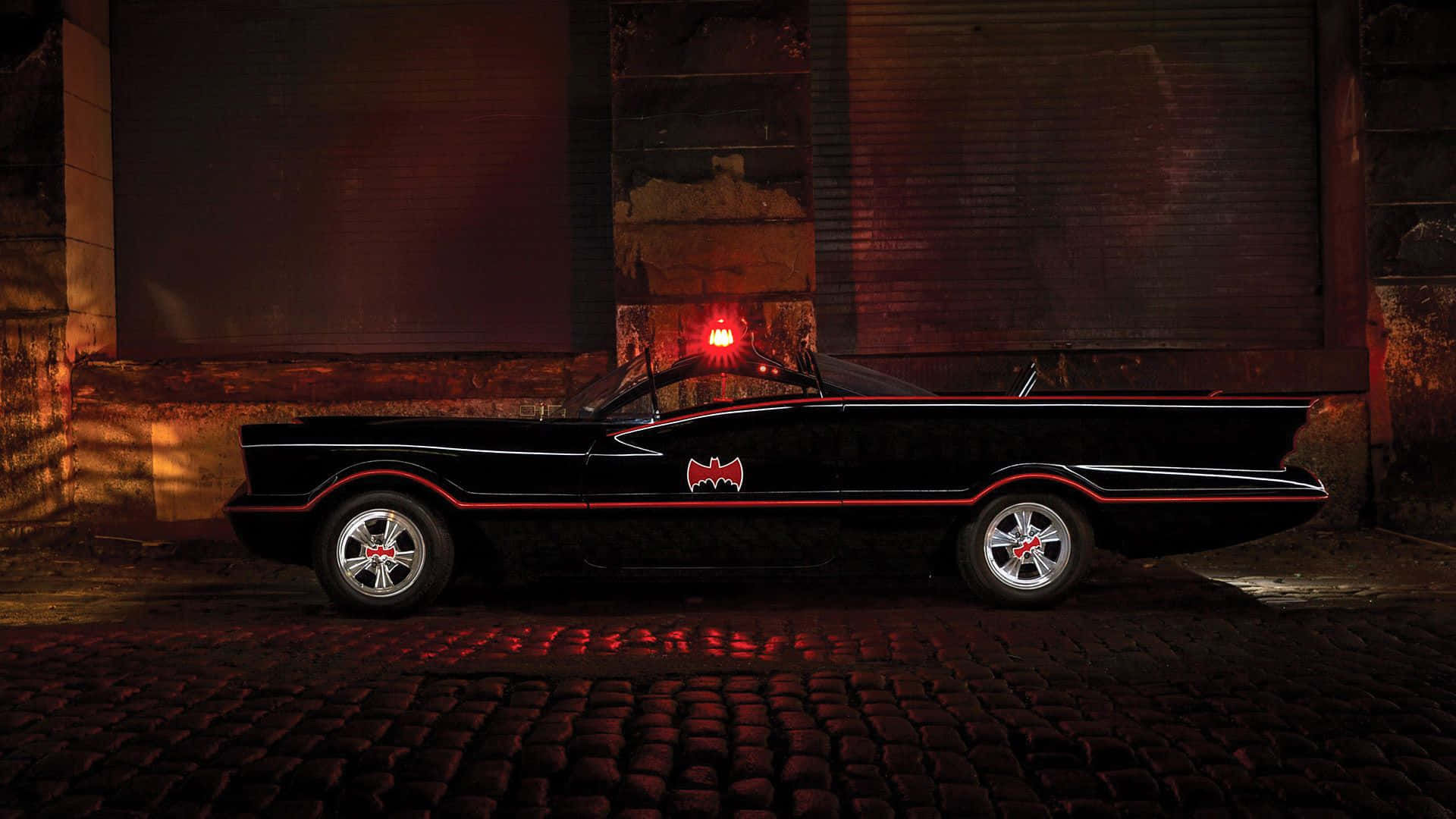 Batmobile, black, red accents, Full HD Desktop Wallpaper