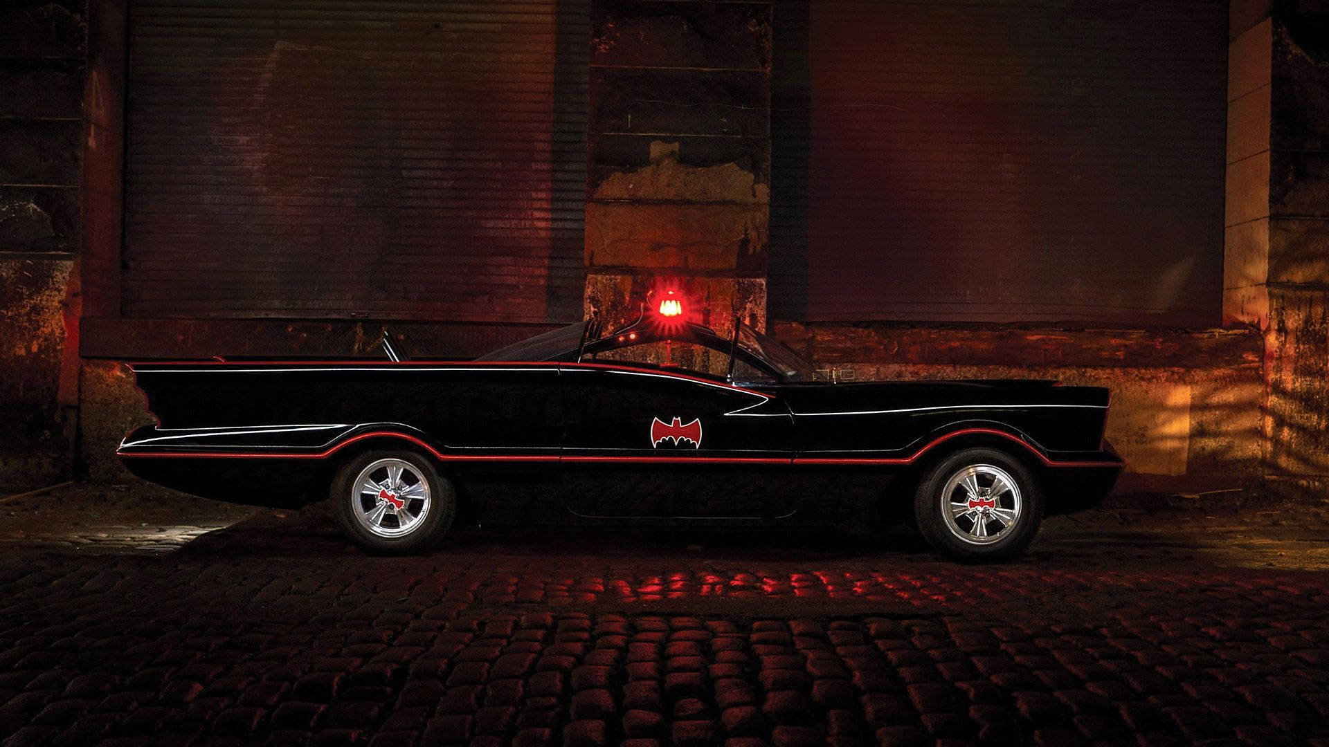 1966 Batman, Batmobile, black, Full HD Desktop Wallpaper
