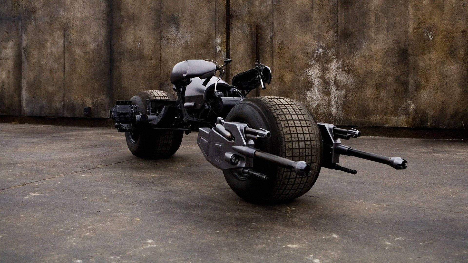 Batmobile, black, three-wheeled, Full HD Desktop Wallpaper