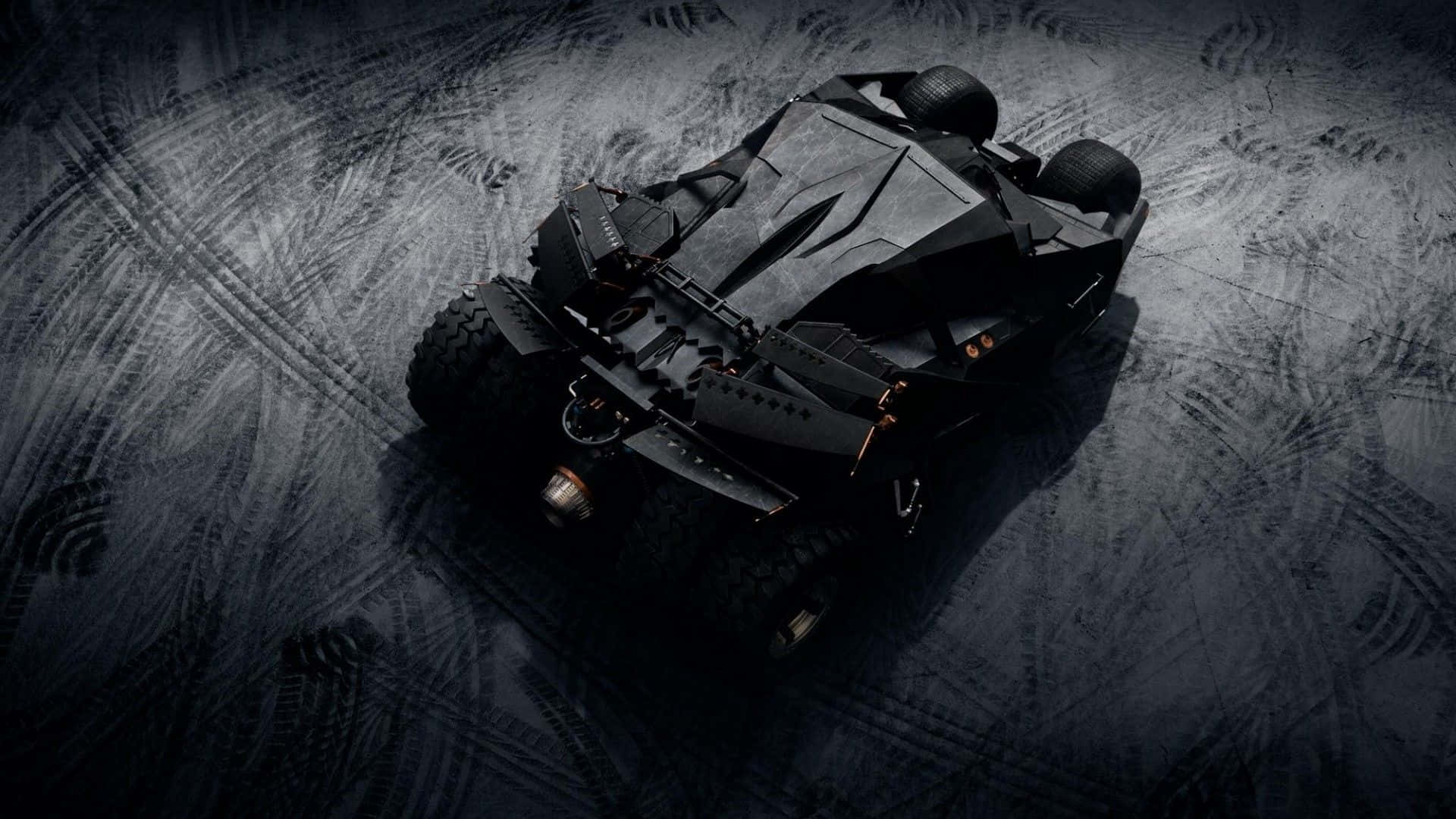 Batmobile, black, armored vehicle, Full HD Desktop Wallpaper