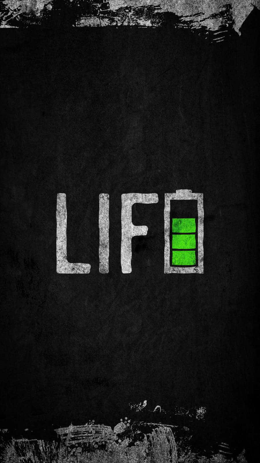 Life, battery level indicator, green battery icon, HD Phone Wallpaper