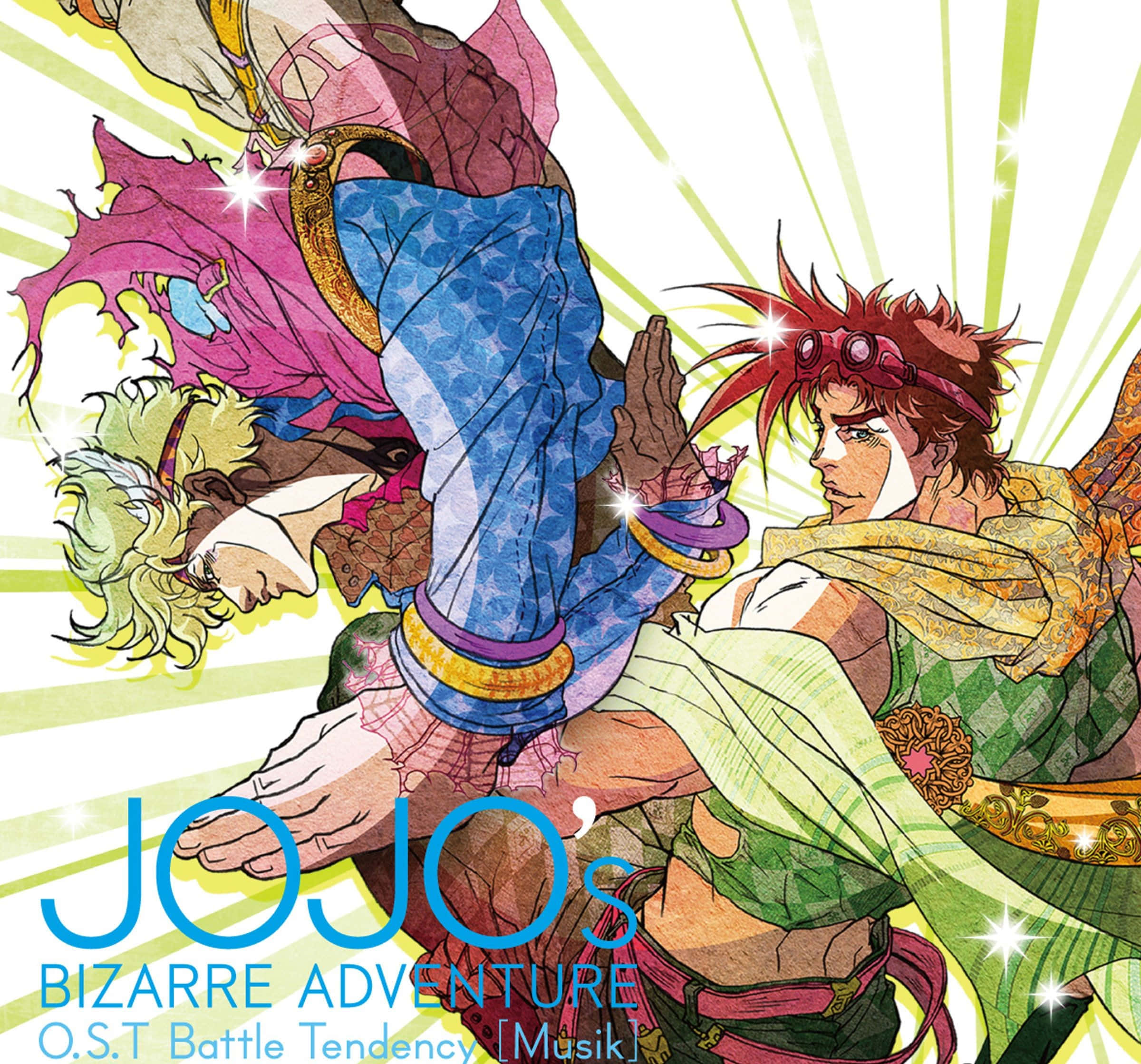 Battle Tendency, anime characters, radiant green, Full HD Desktop Wallpaper