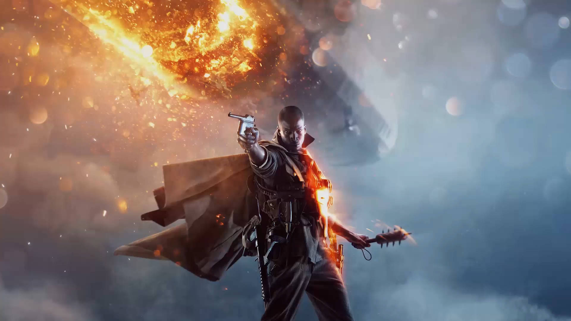 Battlefield 1, warrior, flowing coat, Full HD Desktop Wallpaper