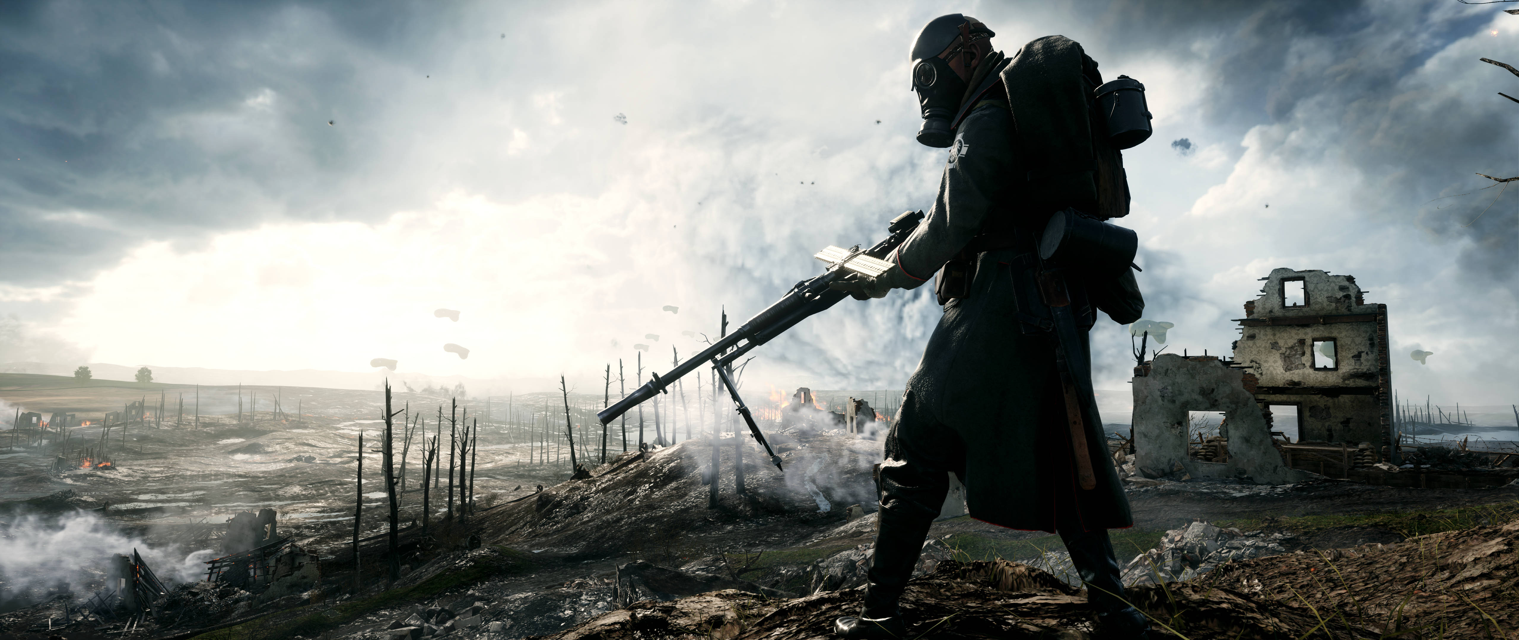 Battlefield 1, scout, gas mask, 5K Desktop Wallpaper