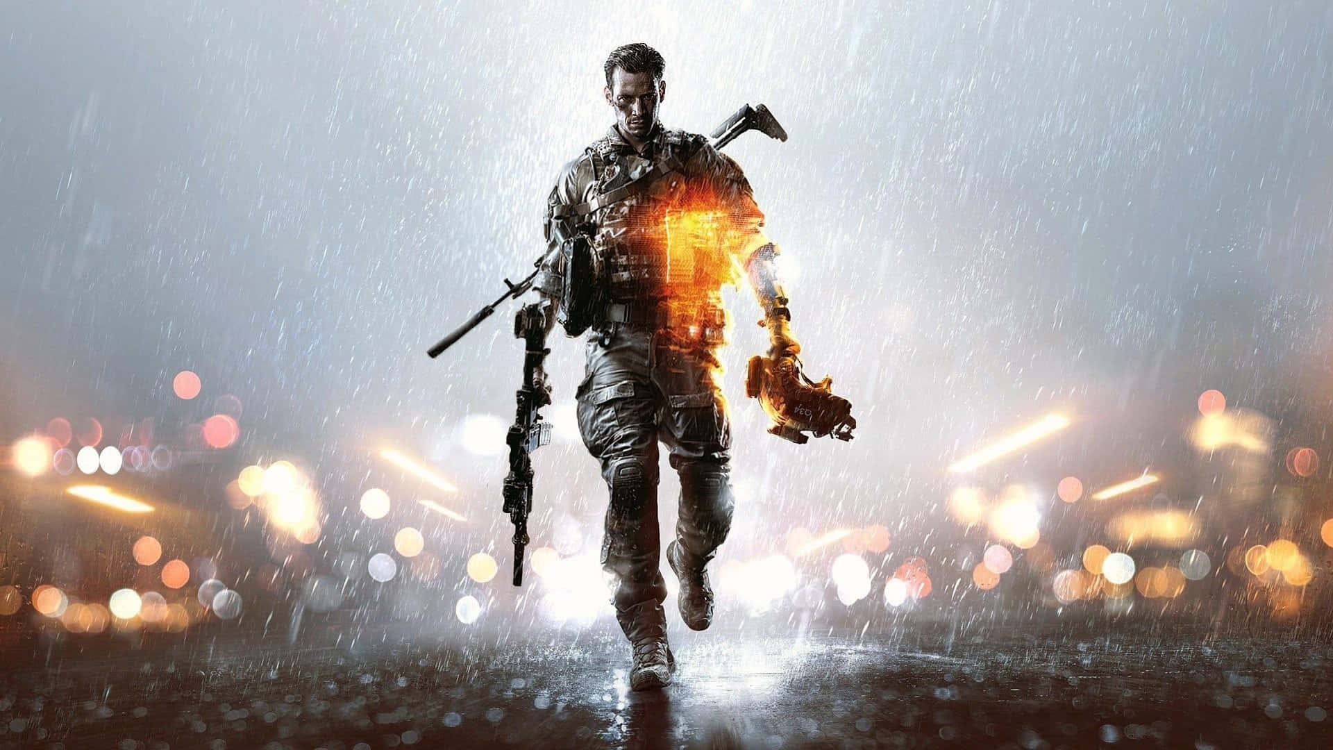 Battlefield 1, soldier, flaming arm, Full HD Desktop Wallpaper