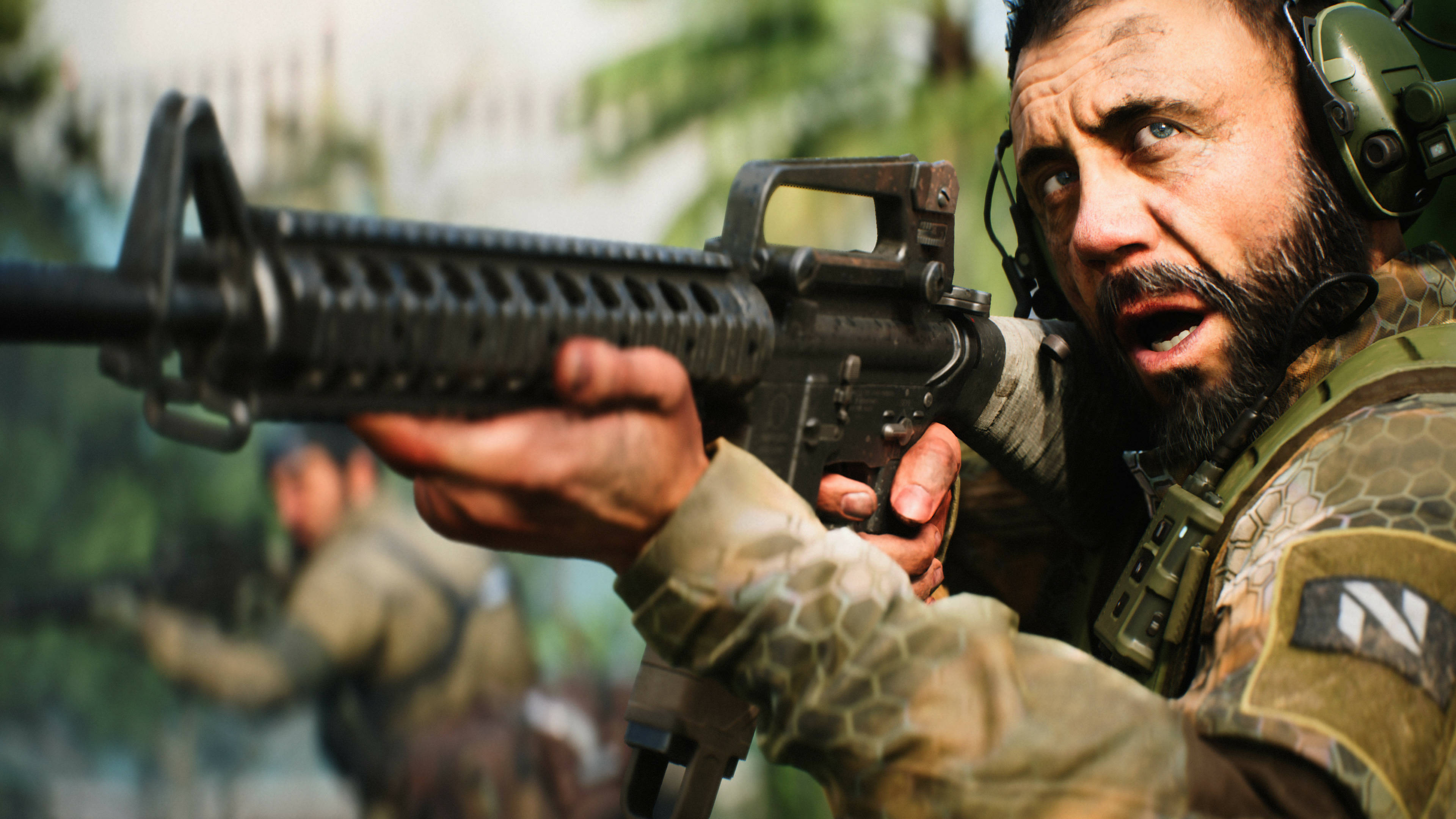 Battlefield 2042, assault rifle, jungle warfare scene, 4K Desktop Wallpaper