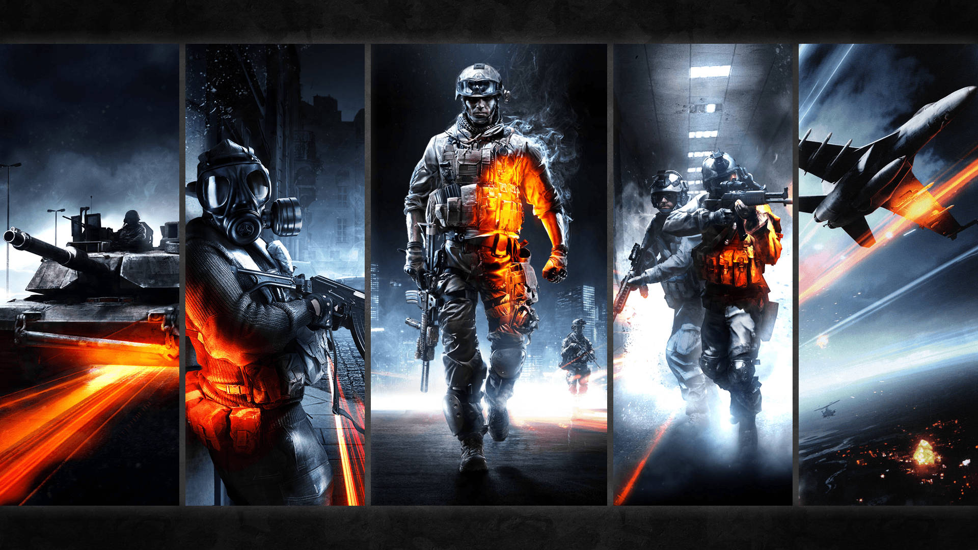 Battlefield 4 City, soldiers, jet, Full HD Desktop Wallpaper