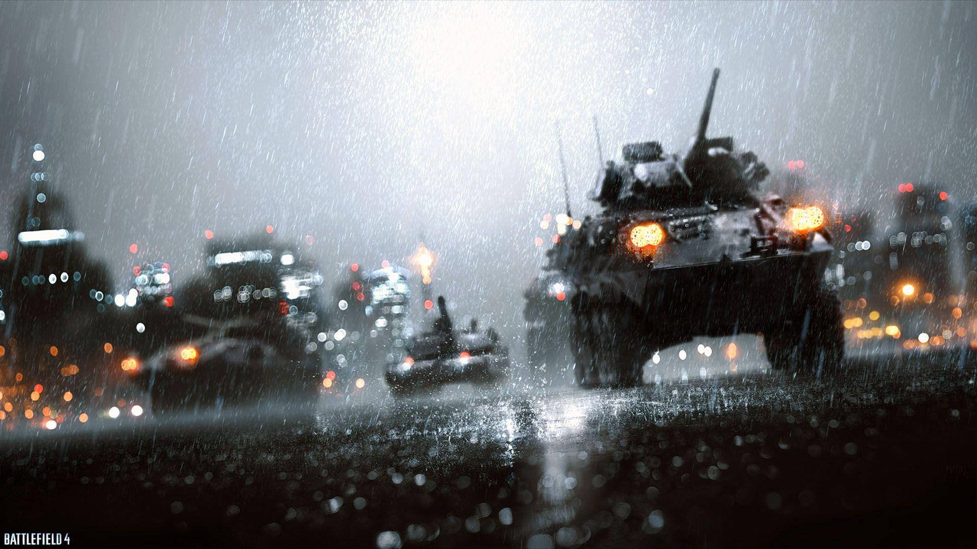 Battlefield 4 City, Sunset, Military vehicles, Full HD Desktop Wallpaper