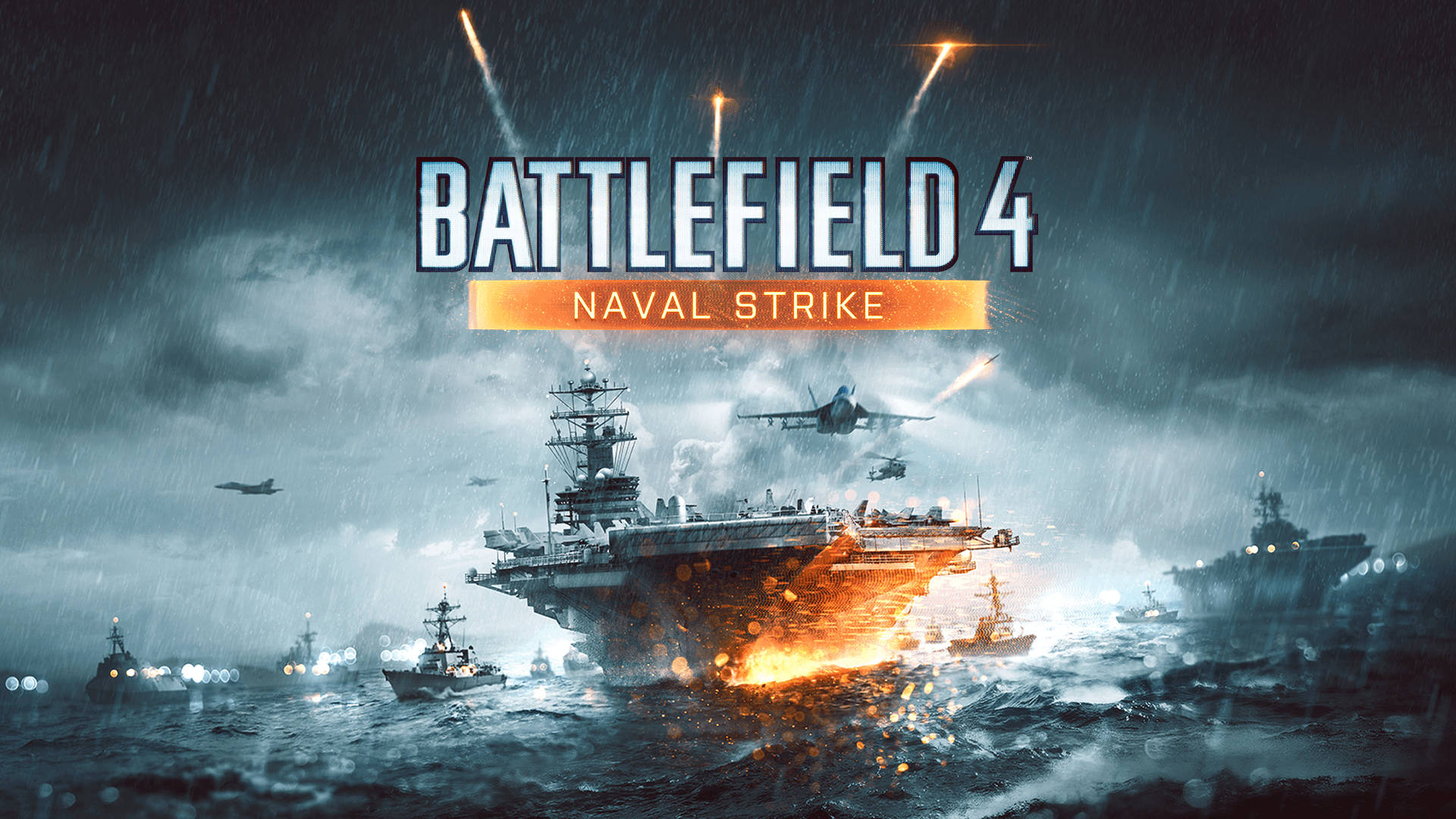 Battlefield 4 City, aircraft carrier, fighter jets, Full HD Desktop Wallpaper