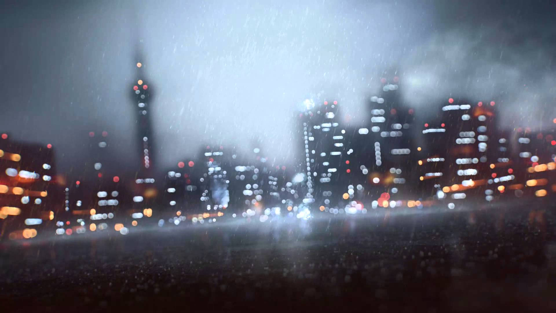 Battlefield 4 City, cityscape, lights, Full HD Desktop Wallpaper