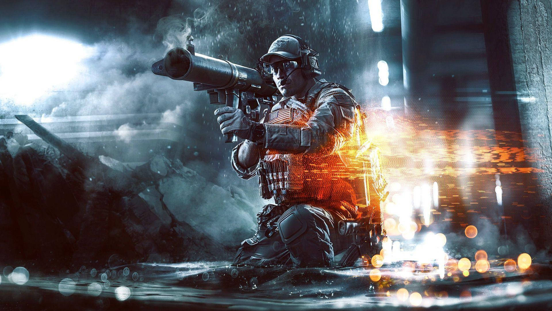 Battlefield 4 City, tactical gear, rocket launcher, Full HD Desktop Wallpaper