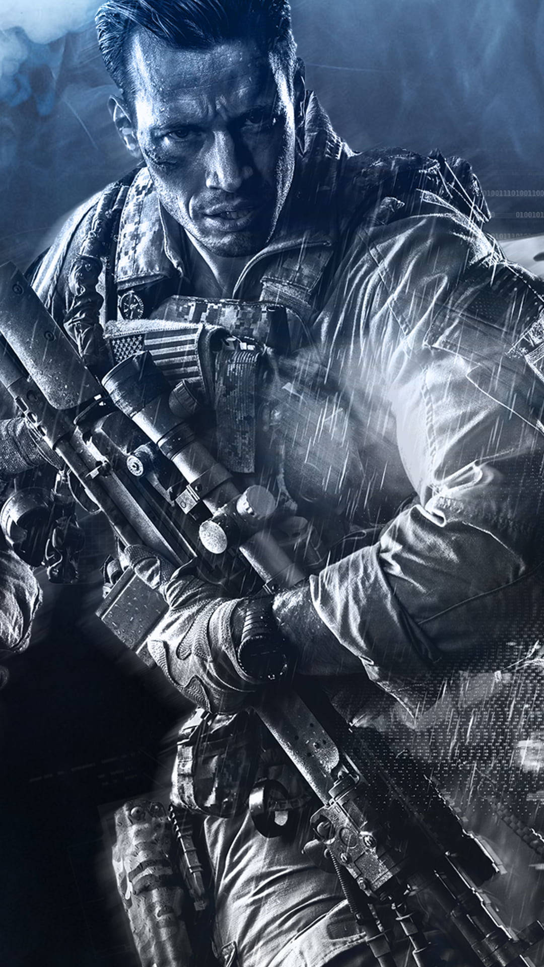 Battlefield 4, protagonist, rain-soaked gear, Full HD Phone Wallpaper