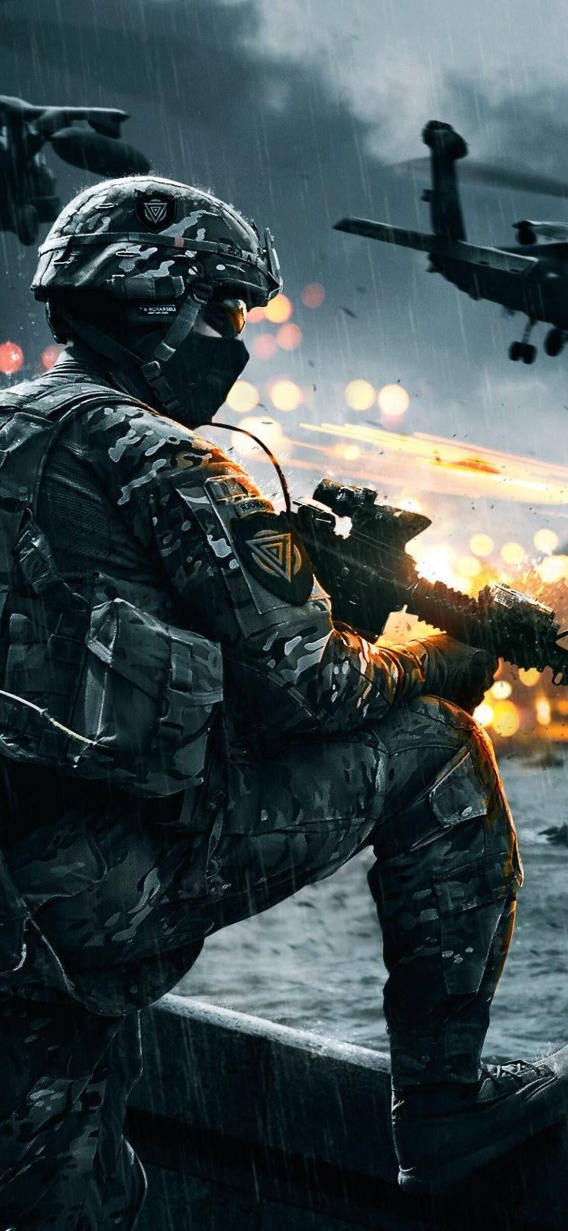 Battlefield 4 Phone, soldier, camouflage gear, Full HD Phone Wallpaper
