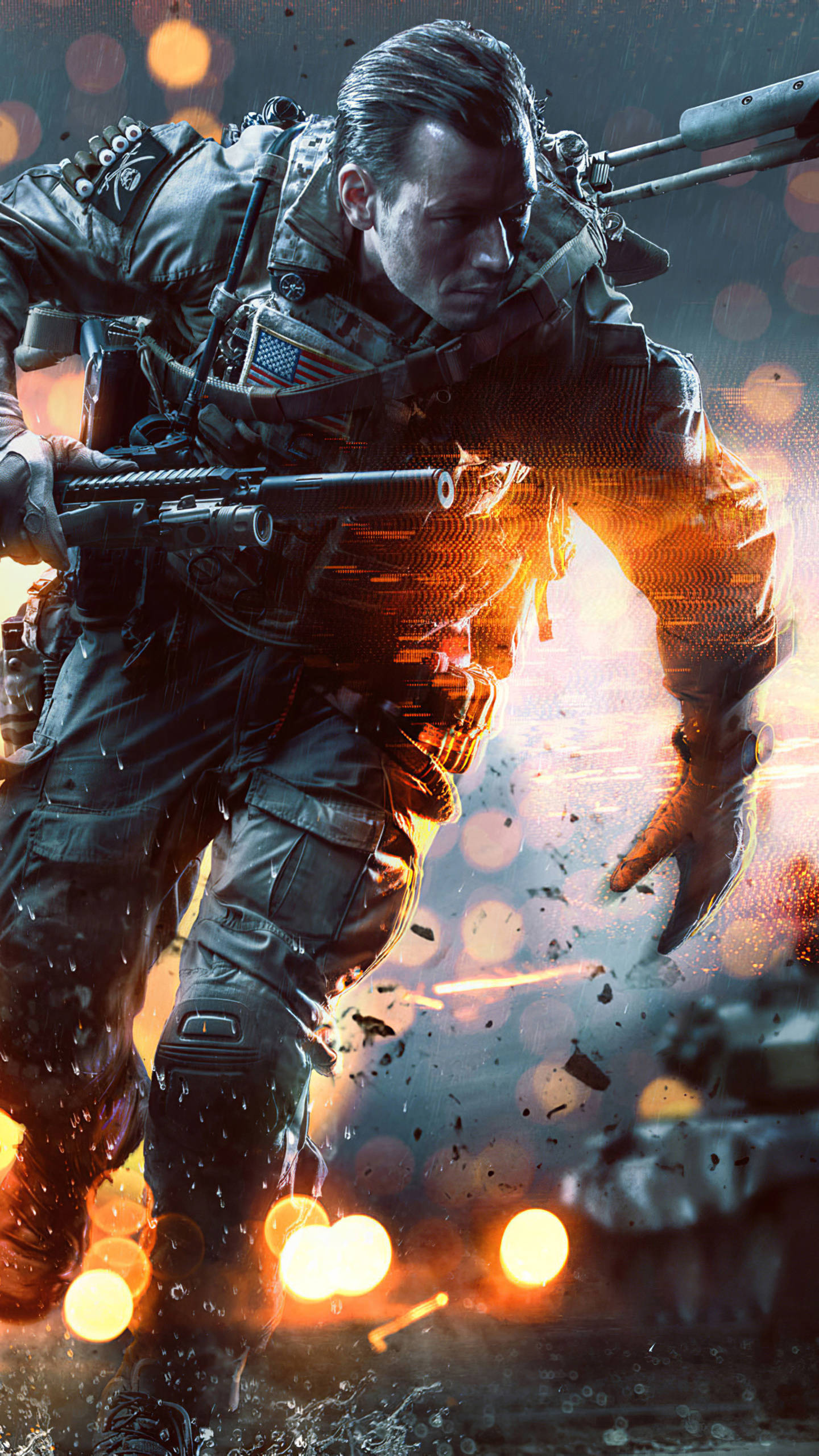 Battlefield 4, soldier, tactical gear, 2K Phone Wallpaper