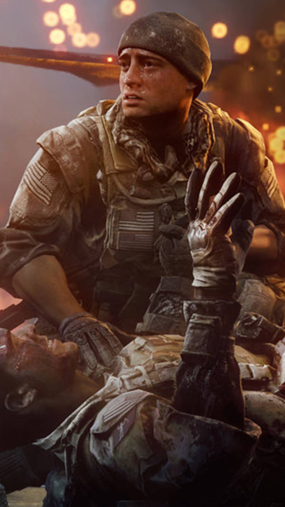 Battlefield 4, soldier, fallen comrade, Full HD Phone Wallpaper