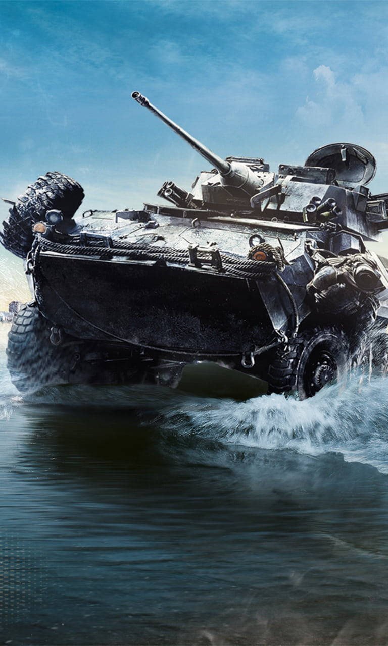 Battlefield 4, tank gun, water battlefield, HD Phone Wallpaper
