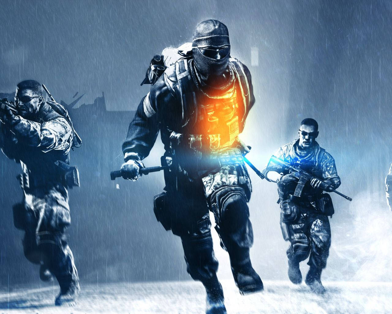 Battlefield 4, tactical gear, rain-soaked battlefield, HD Desktop Wallpaper