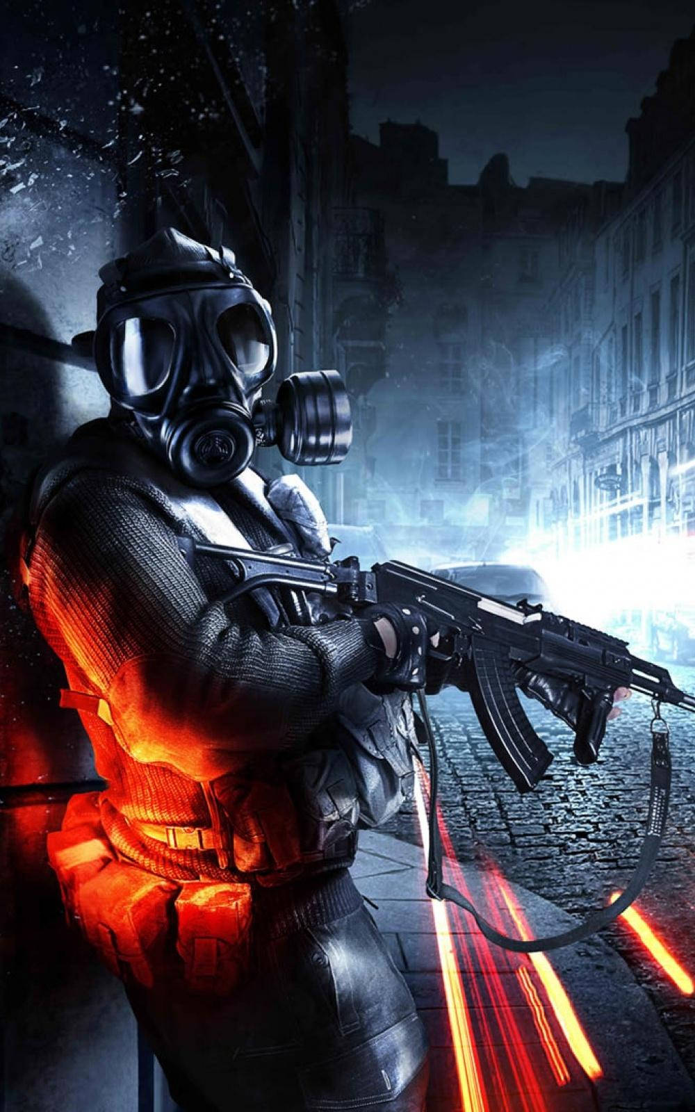 Battlefield 4, gas mask, tactical gear, HD Phone Wallpaper