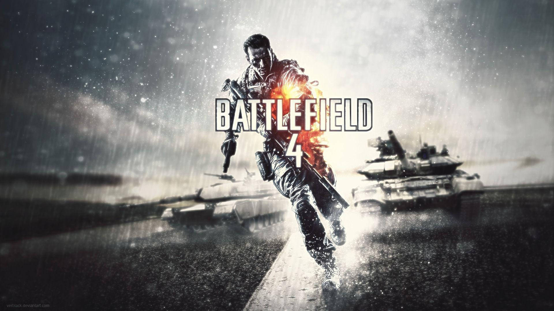 Battlefield 4, soldier, rain, Full HD Desktop Wallpaper