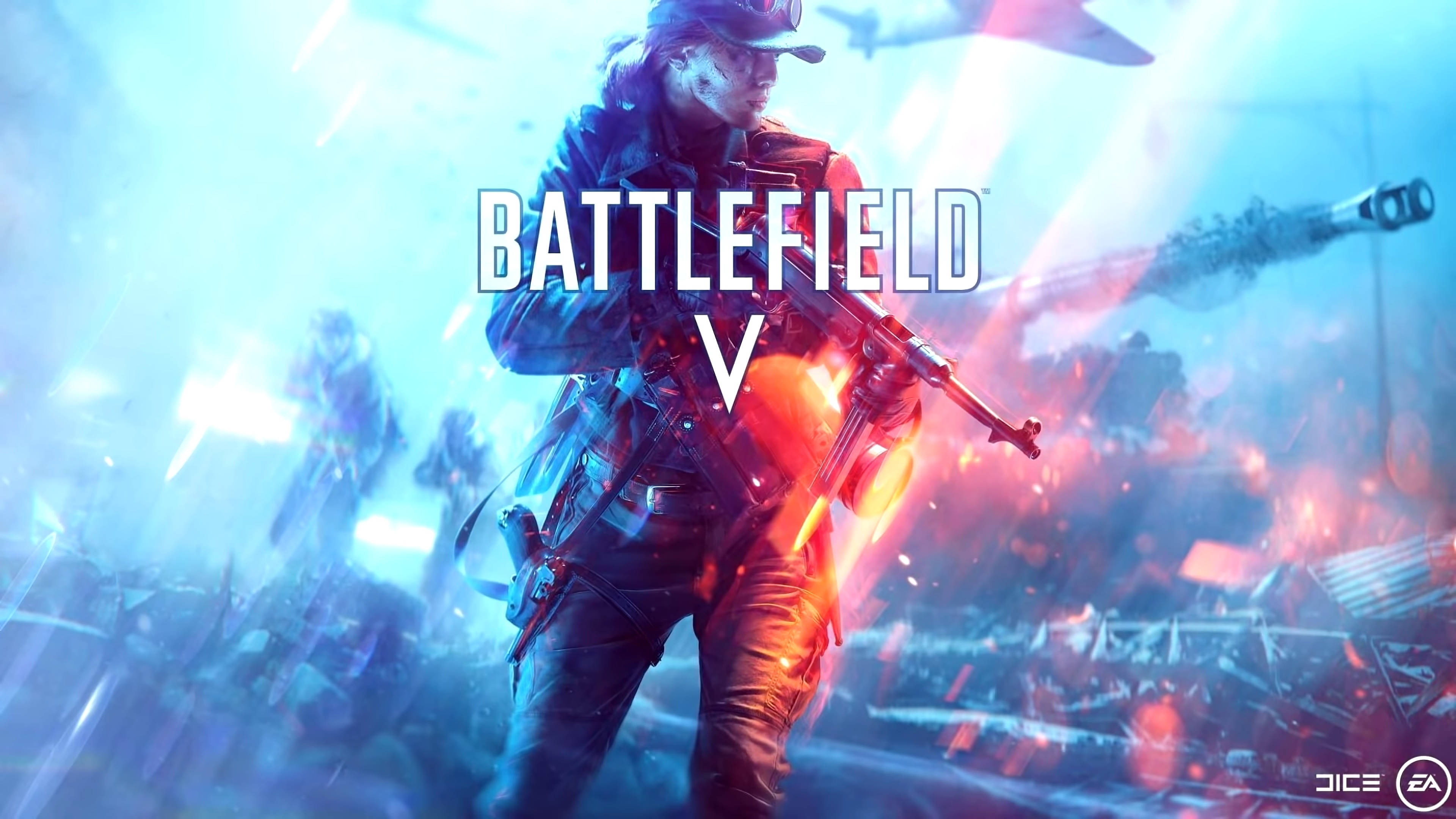Battlefield 5, 4K, female soldier, 4K Desktop Wallpaper