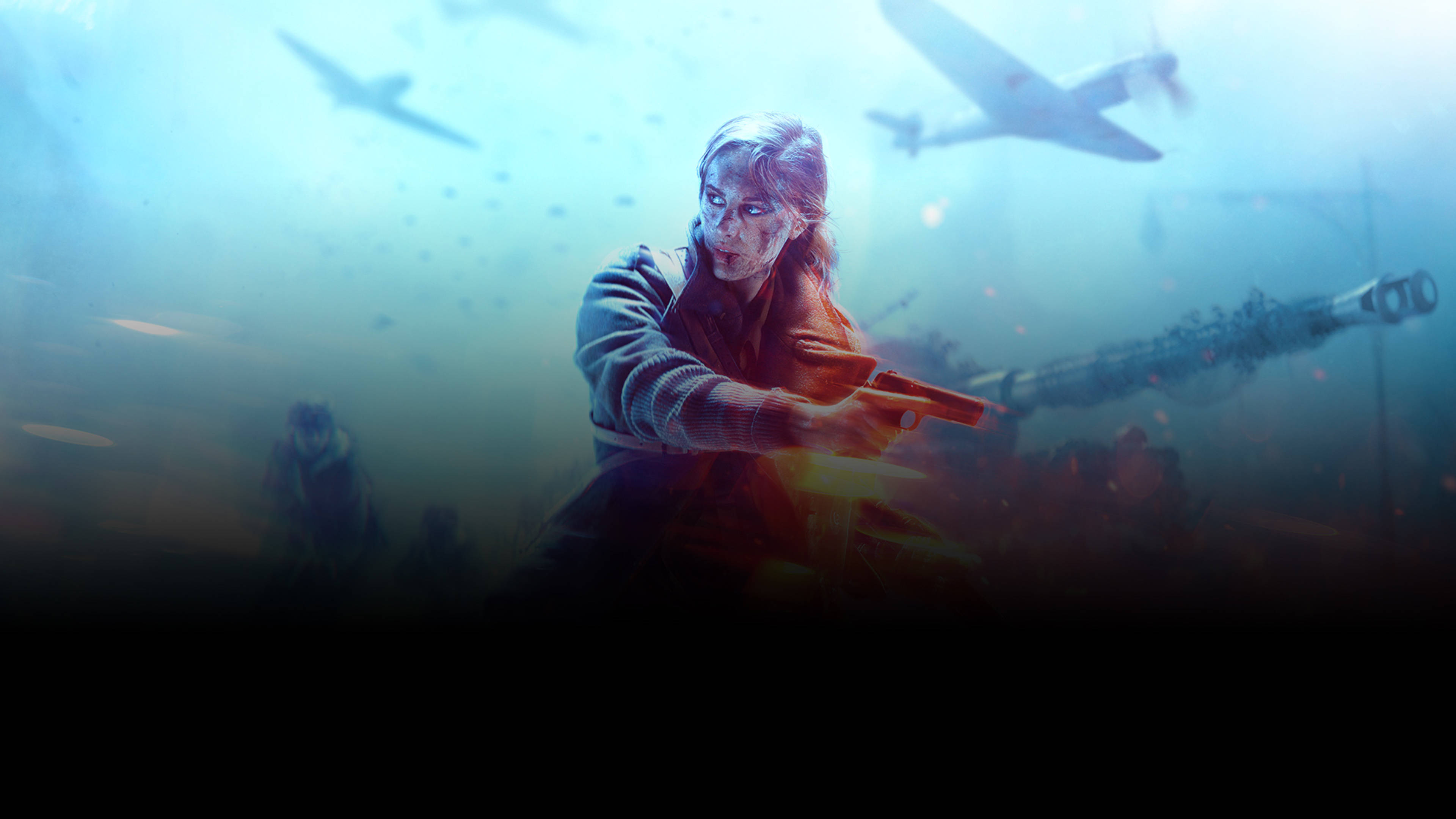 Battlefield 5, female soldier, pistol, 4K Desktop Wallpaper