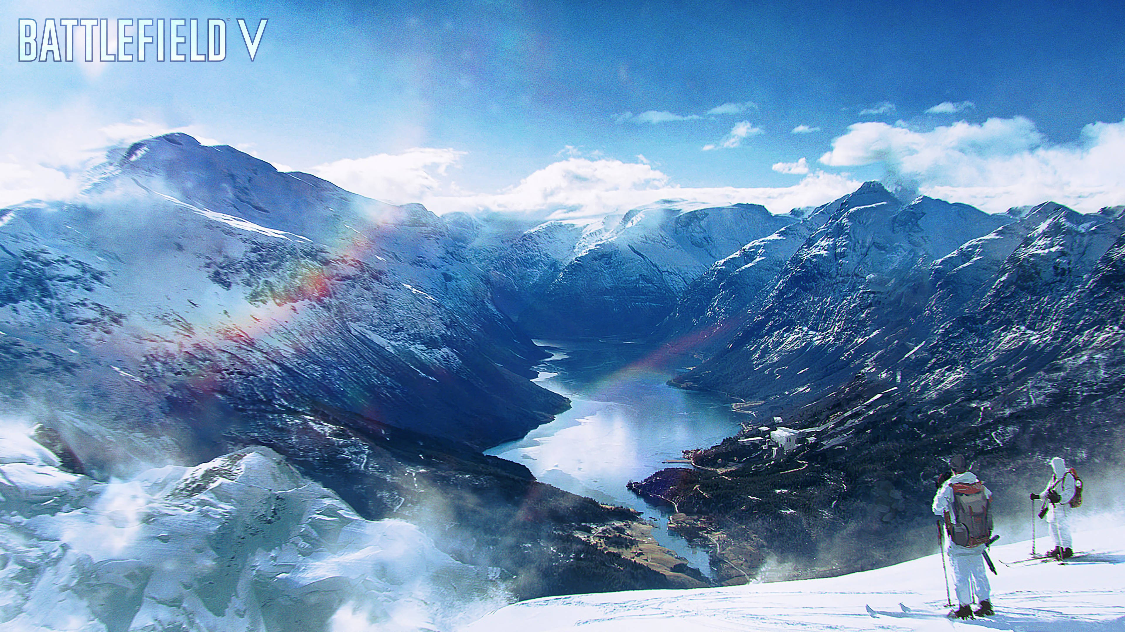 Battlefield 5, 4K, skiers, 4K Desktop Wallpaper