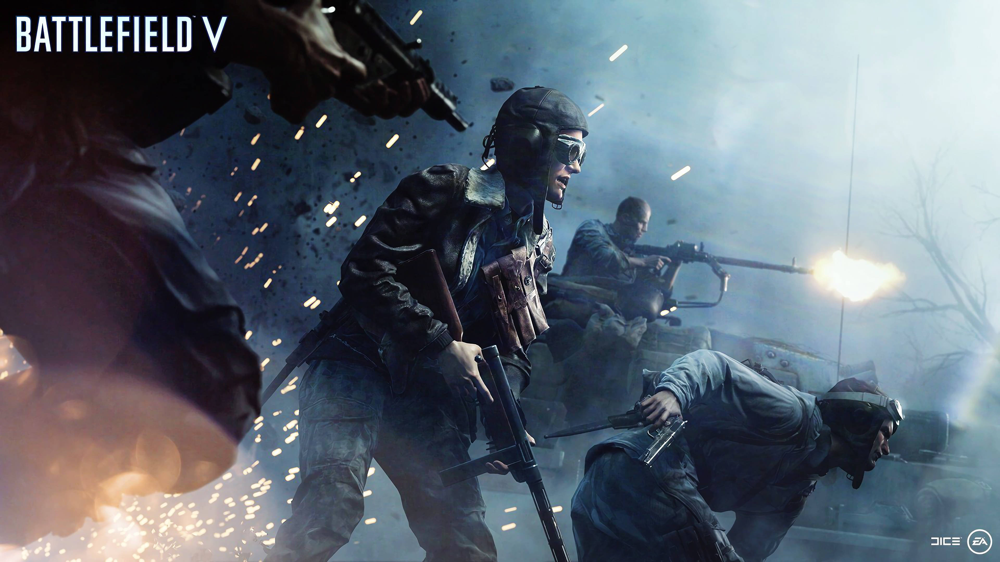 Battlefield 5, 4K resolution, soldiers in combat gear, 4K Desktop Wallpaper