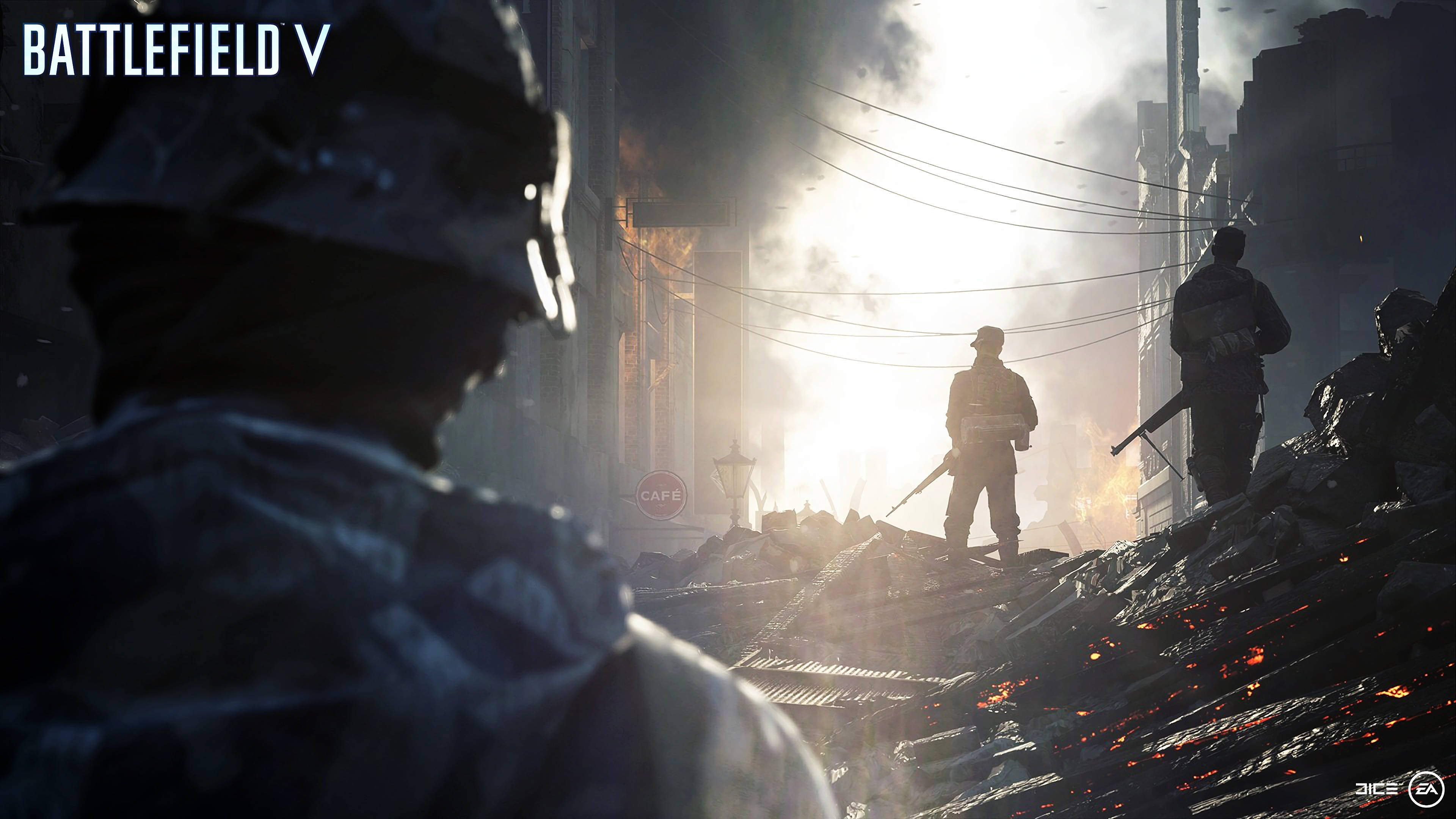 Battlefield 5, 4K, devastated city, 4K Desktop Wallpaper