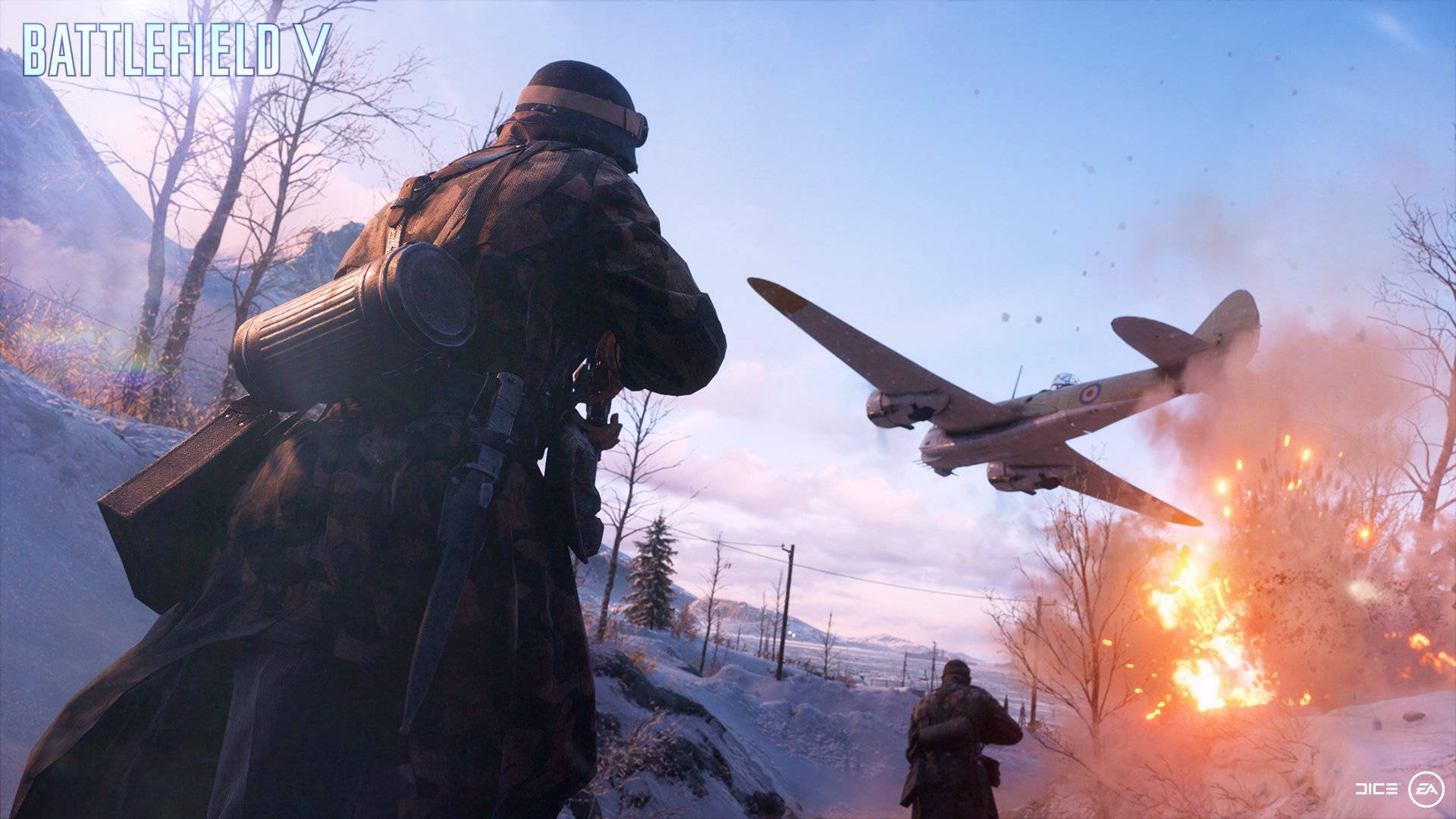 Battlefield 5, airstrike, snow, Full HD Desktop Wallpaper