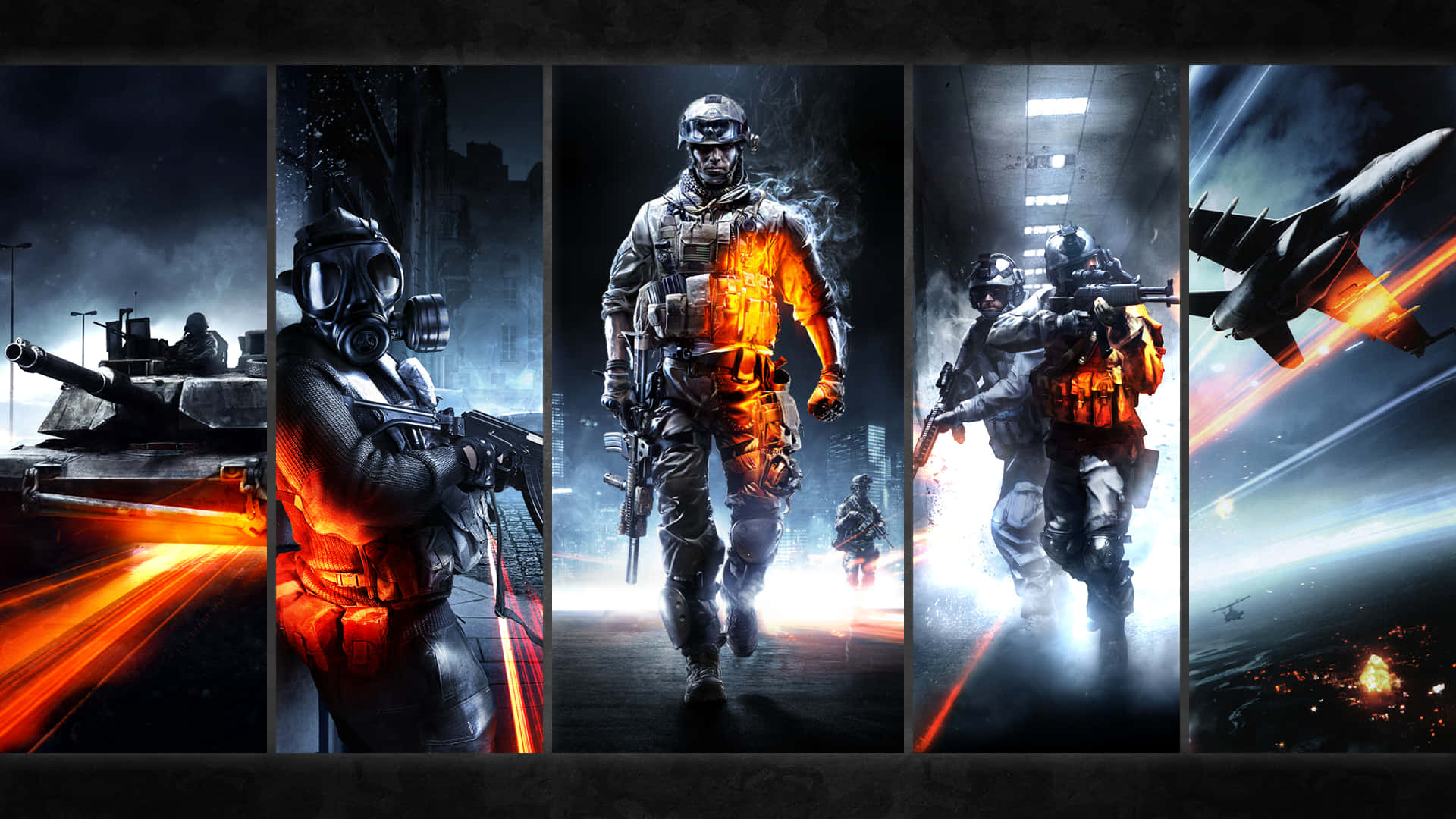 Battlefield 3, soldiers, tanks, Full HD Desktop Wallpaper