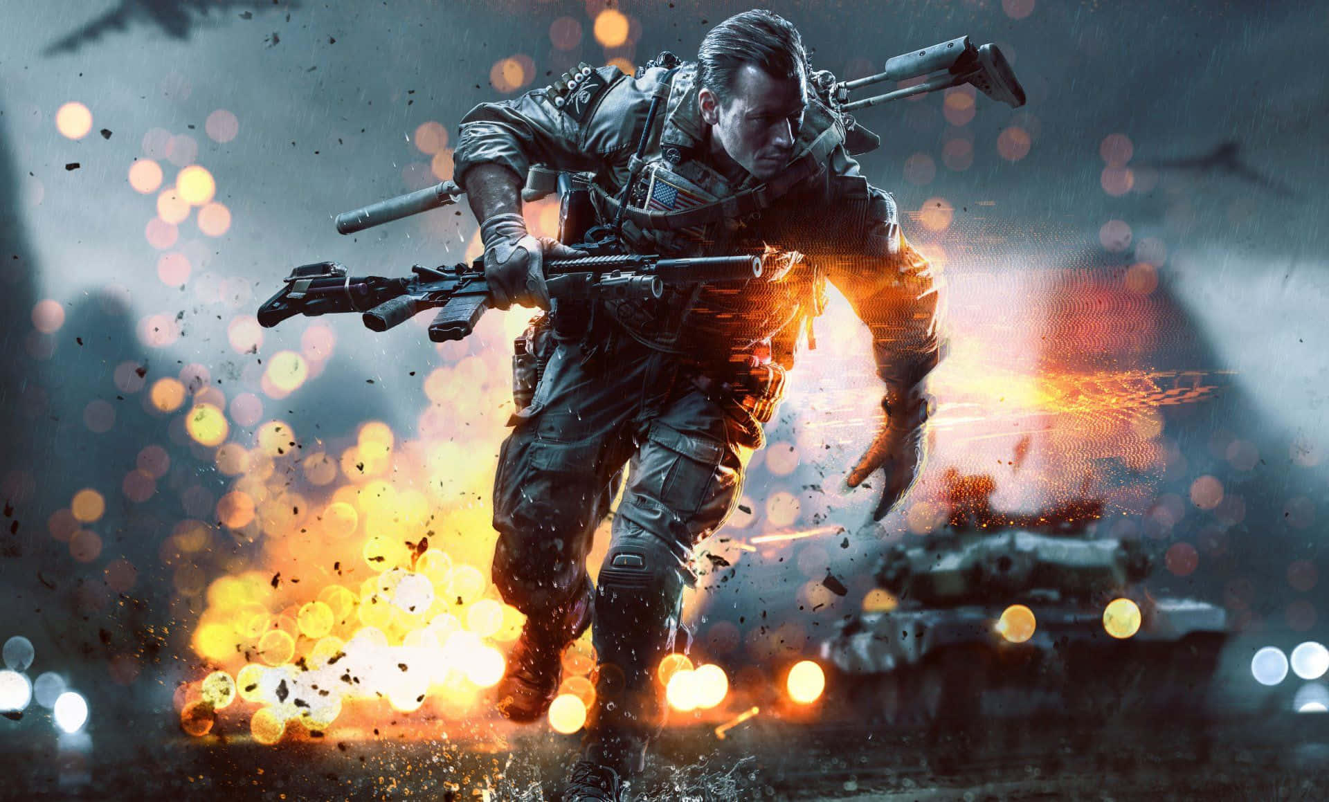 Battlefield Desktop, soldier, tactical gear, Full HD Desktop Wallpaper