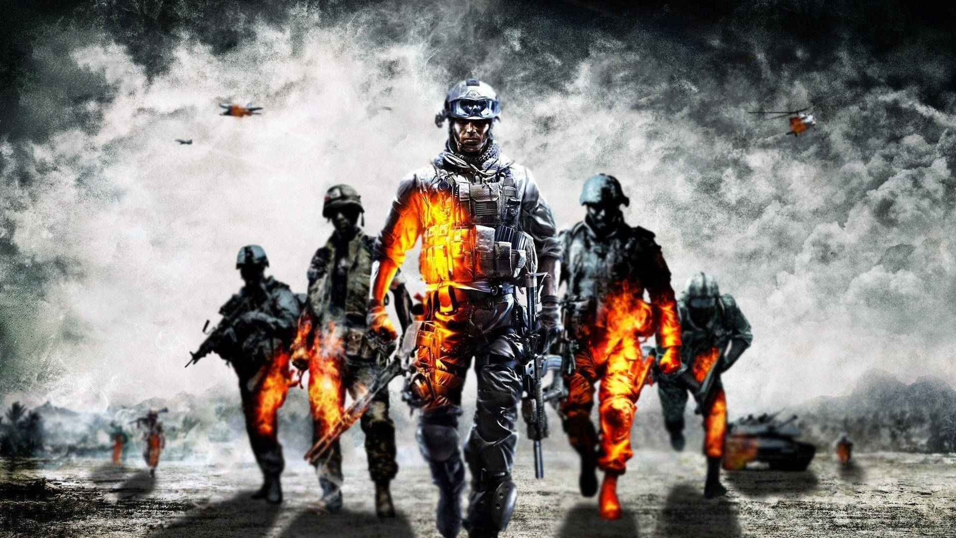 Battlefield 4, city, flames, Full HD Desktop Wallpaper