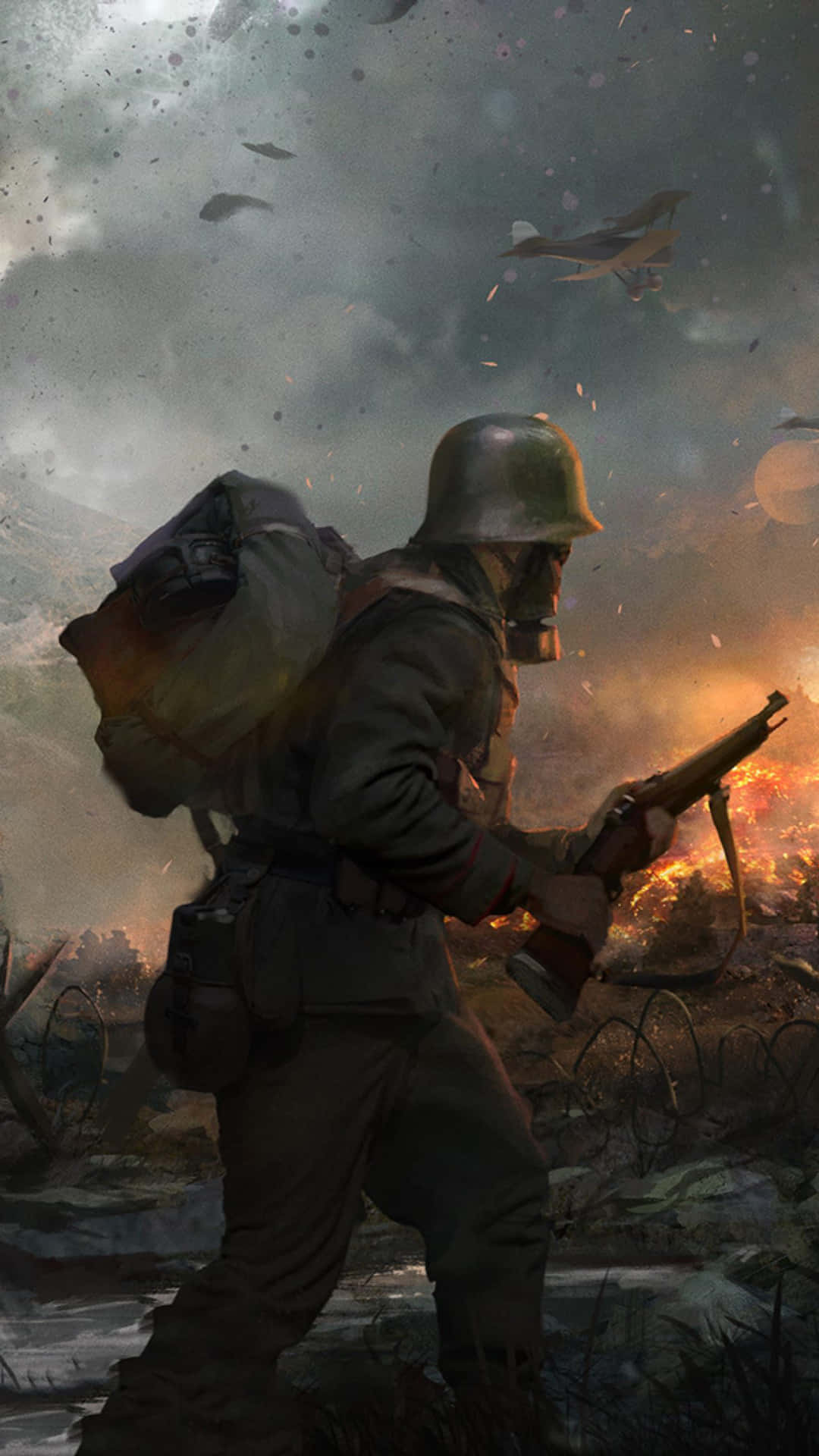 Battlefield Phone, soldier, helmet, Full HD Phone Wallpaper