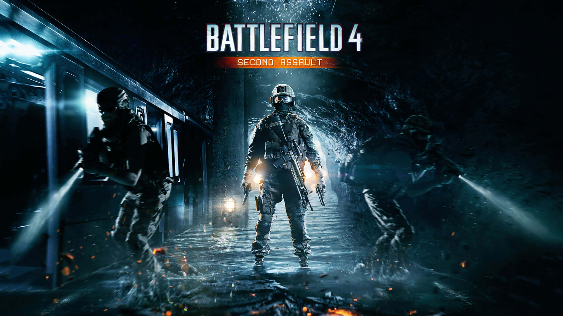 Battlefield Desktop, Underground Firefight, tactical gear, Full HD Desktop Wallpaper