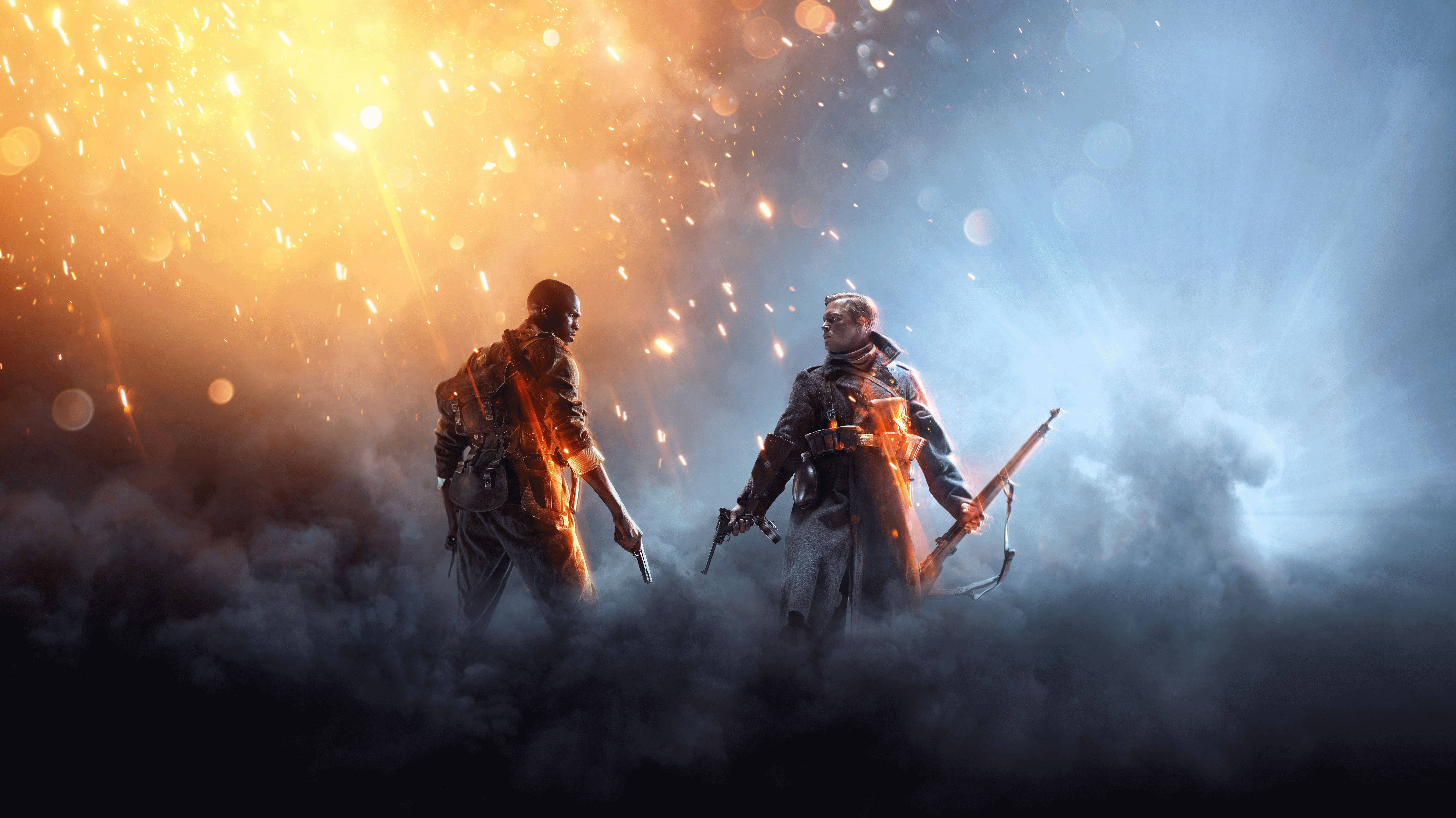 Battlefield 1, 8K Gaming, golden sparks, 8K Desktop Wallpaper