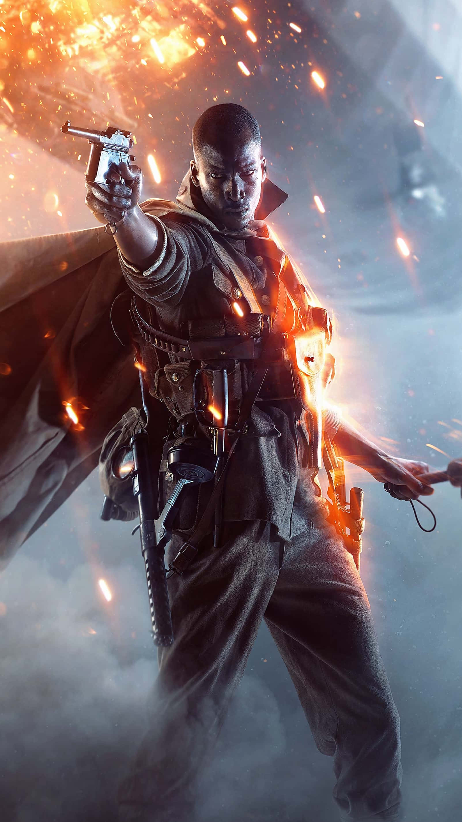 Battlefield 4, tactical gear, pistol, 2K Phone Wallpaper