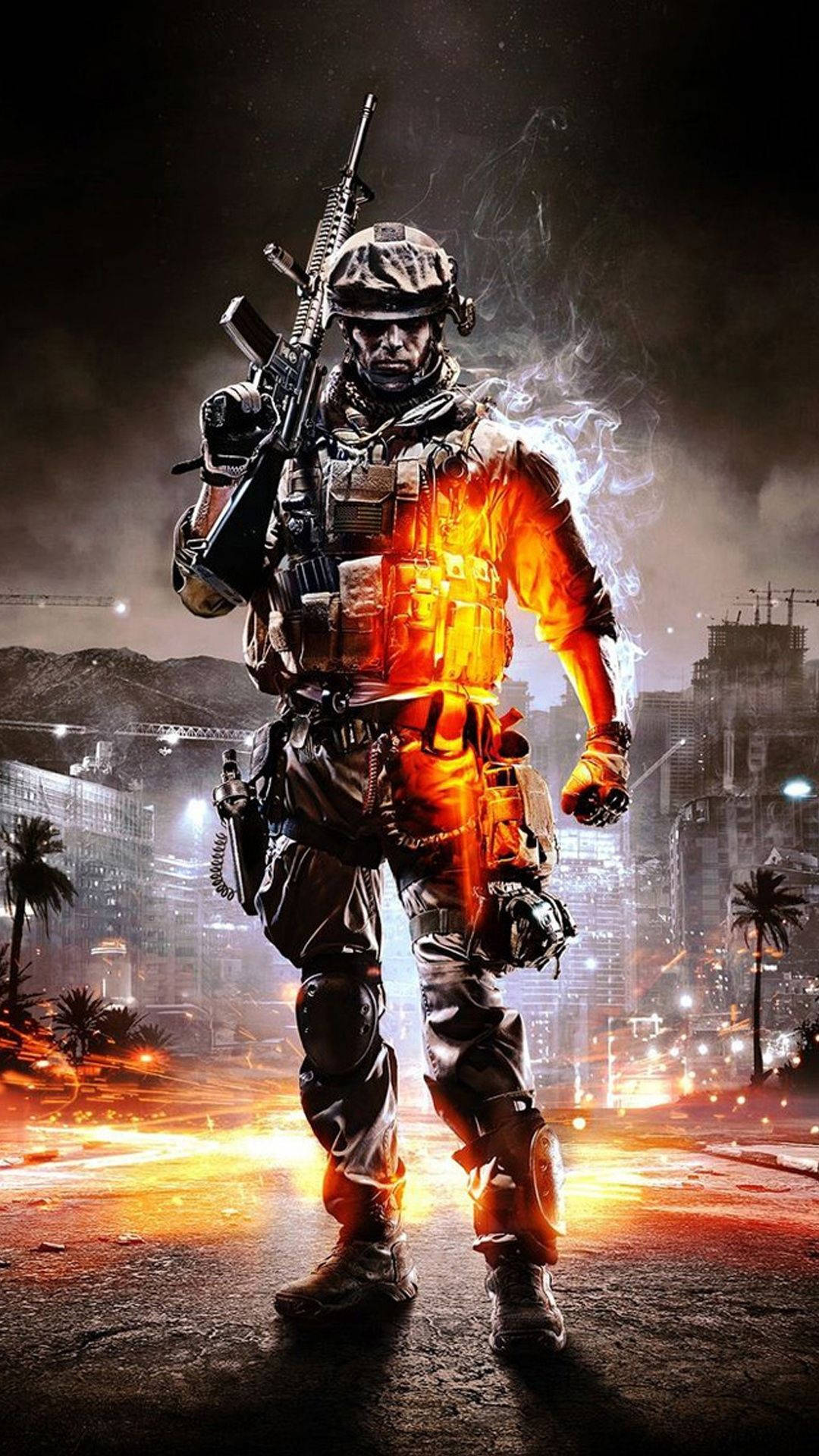 Battlefield V, iPhone, soldier in full gear, Full HD Phone Wallpaper