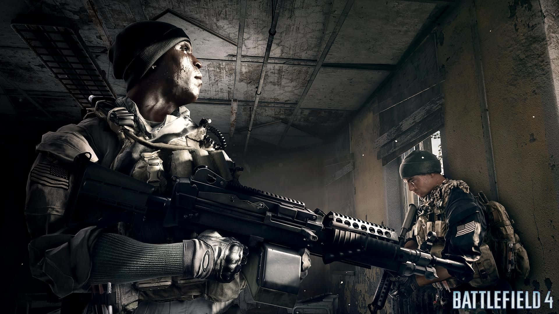 Battlefield 4, tactical gear, dilapidated building, Full HD Desktop Wallpaper