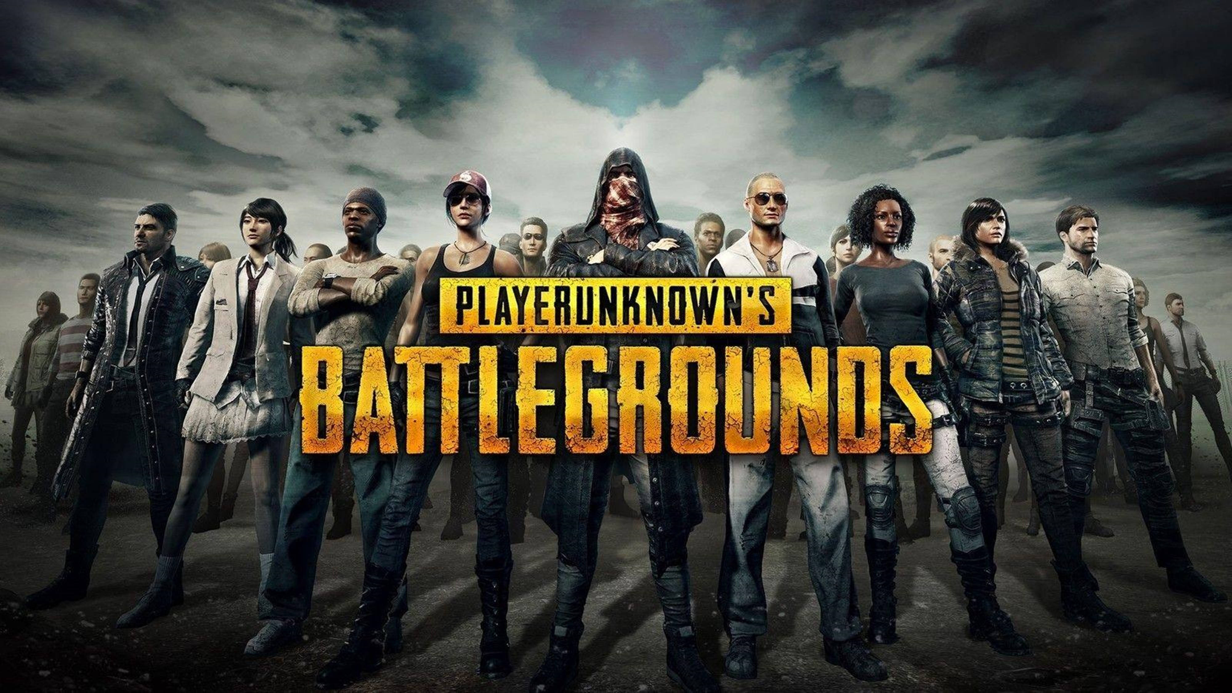 Battleground HD, battle royale players, stormy field, 4K Desktop Wallpaper