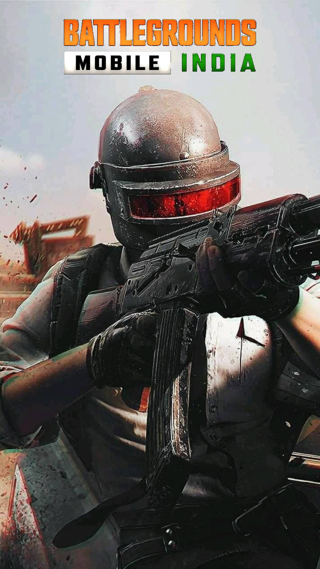 Battleground India, helmet, red visor, Full HD Phone Wallpaper