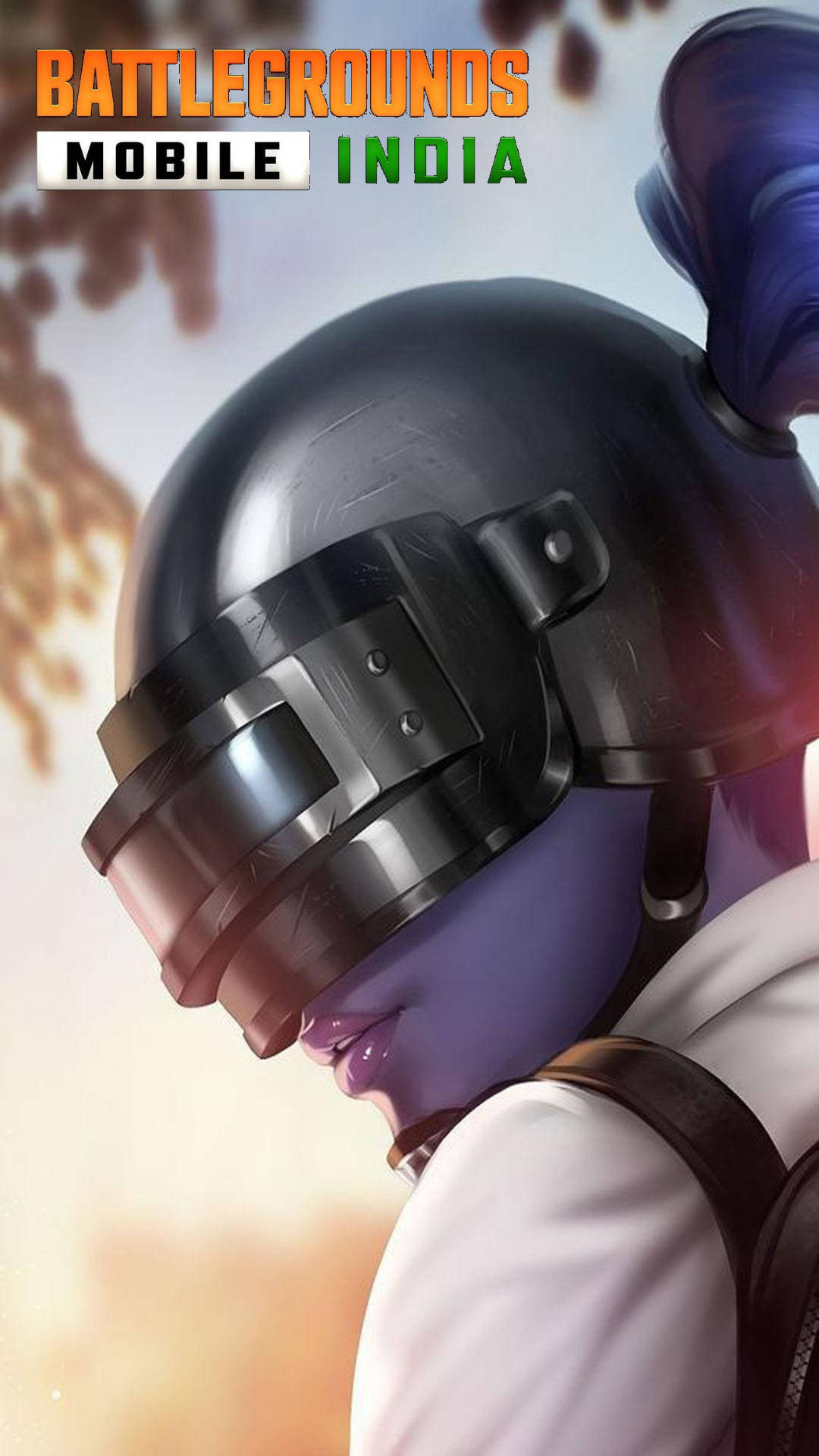 Battleground India, custom helmet, girl character, Full HD Phone Wallpaper