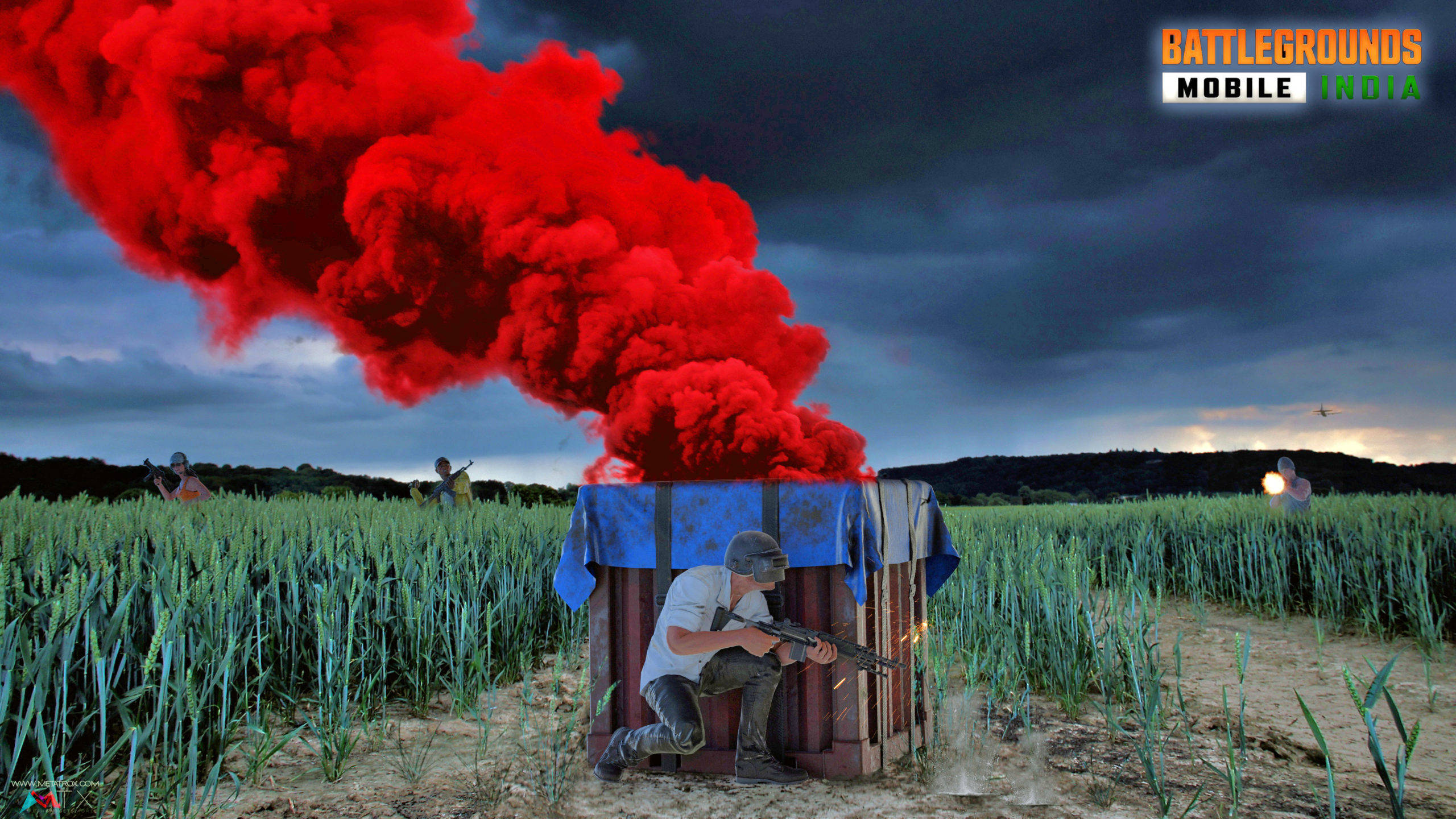 Battleground India, battle royale, cornfield, 2K Desktop Wallpaper