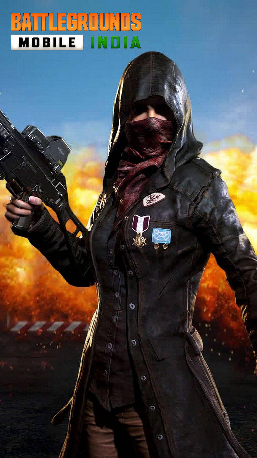 Battleground India, trench coat girl, hooded soldier, Full HD Phone Wallpaper