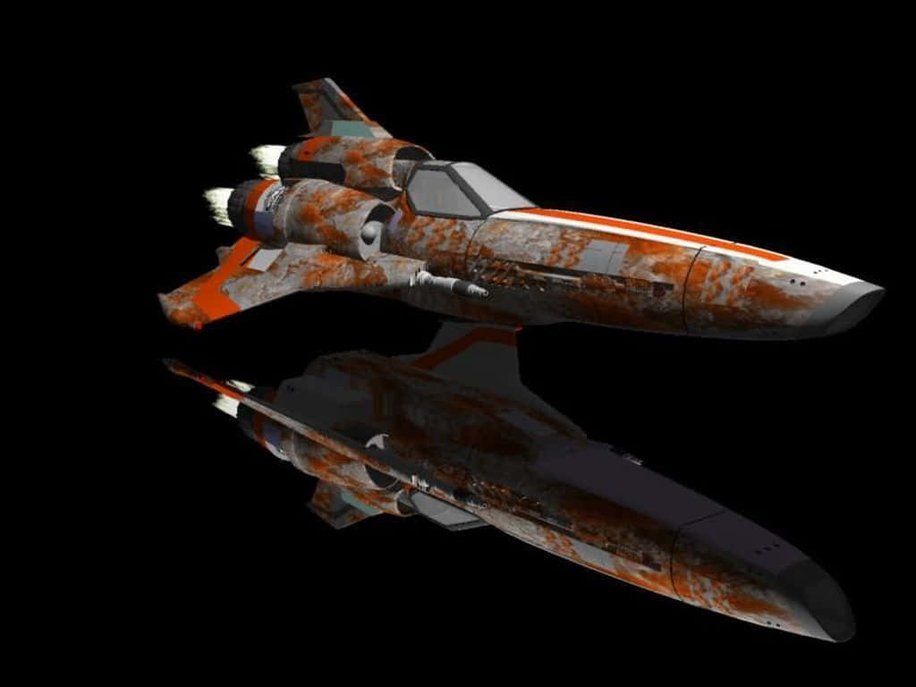 Battlestar Galactica, orange and gray, rust-like textures, SD Desktop Wallpaper