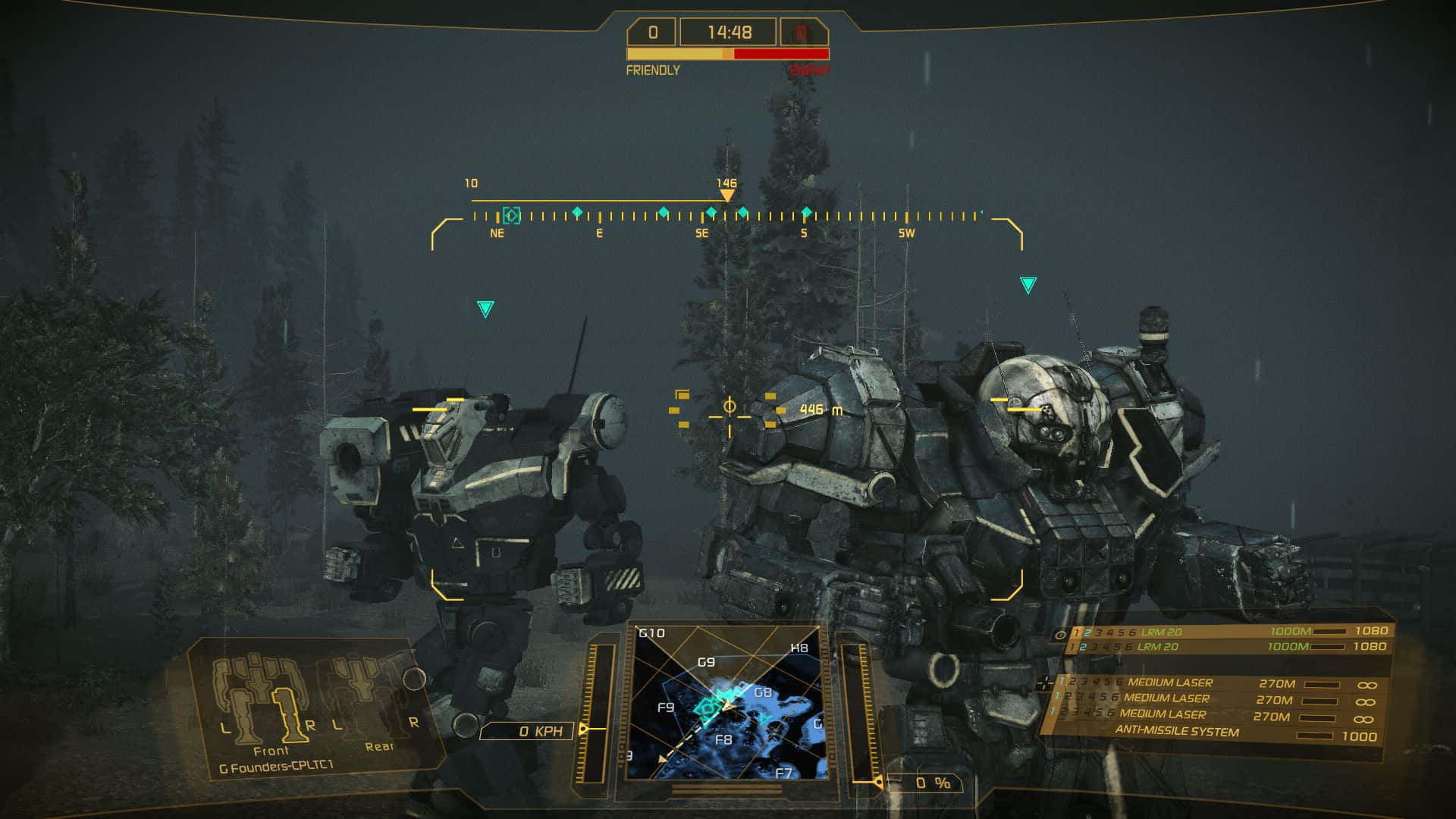 Battletech, mechs, misty forest, Full HD Desktop Wallpaper