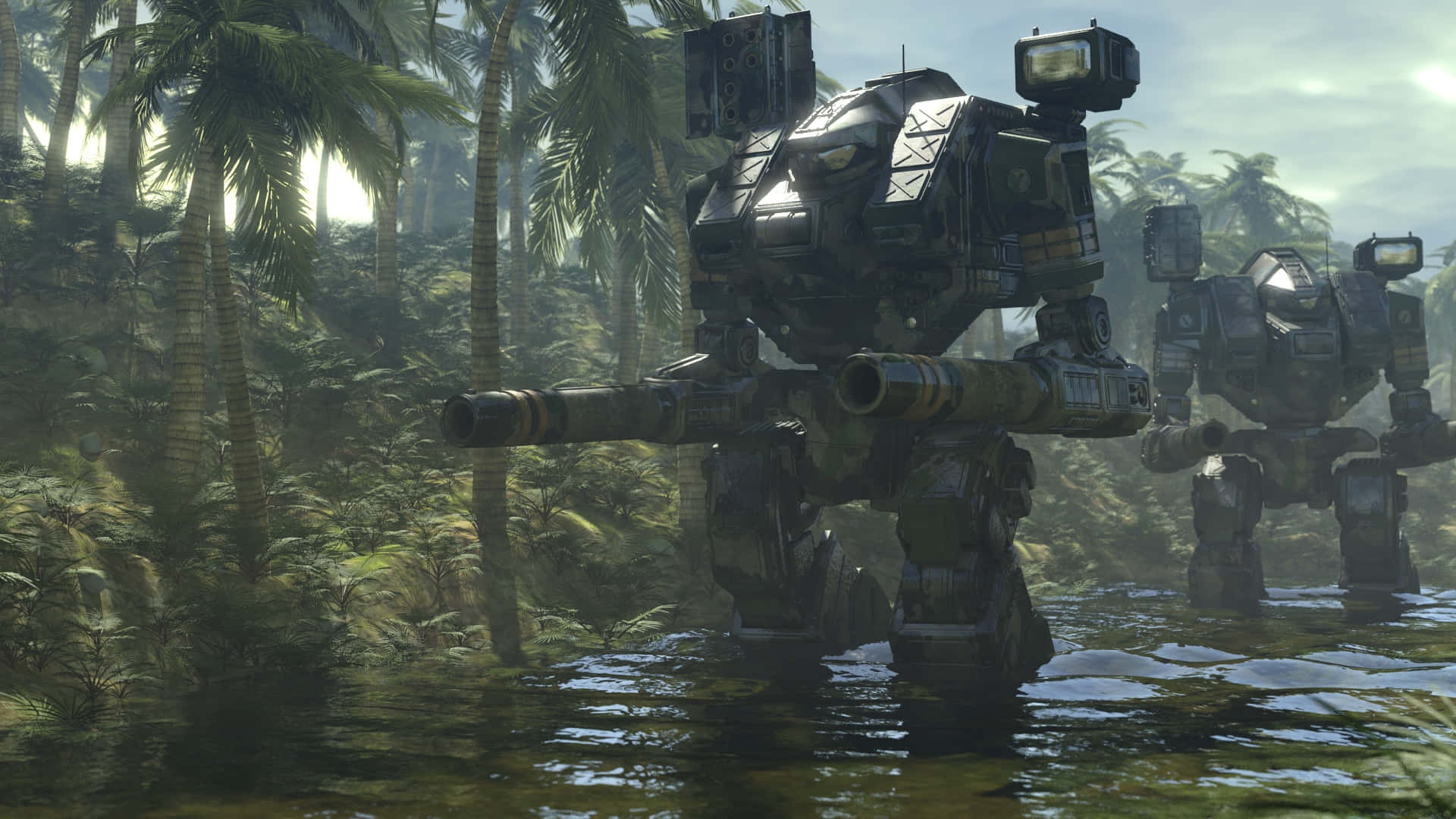 Battletech, mechs, combat mode, Full HD Desktop Wallpaper