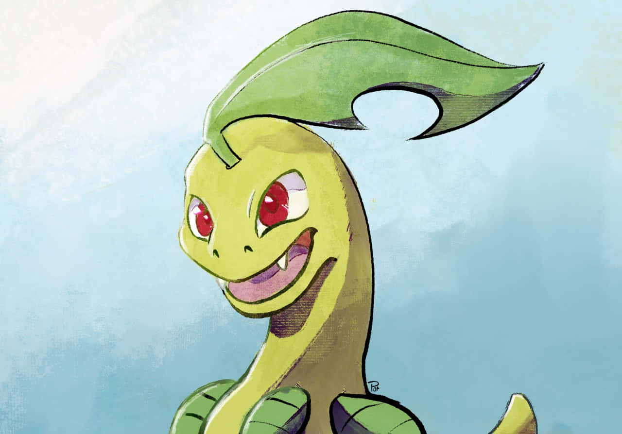 Bayleef, grass type pokemon, leaf crest, HD Desktop Wallpaper
