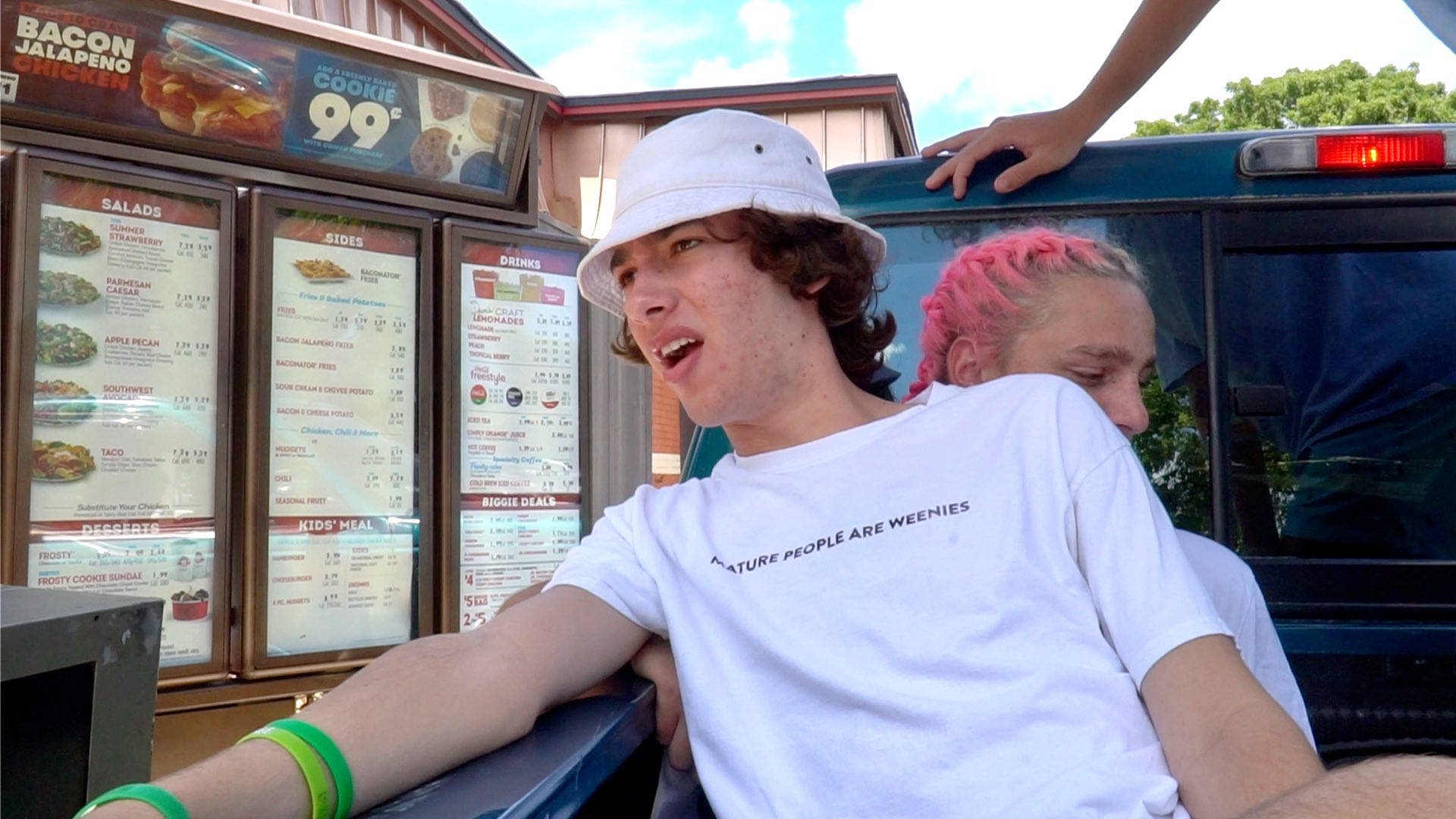 Baylen Levine, truck, fast food drive-thru, Full HD Desktop Wallpaper
