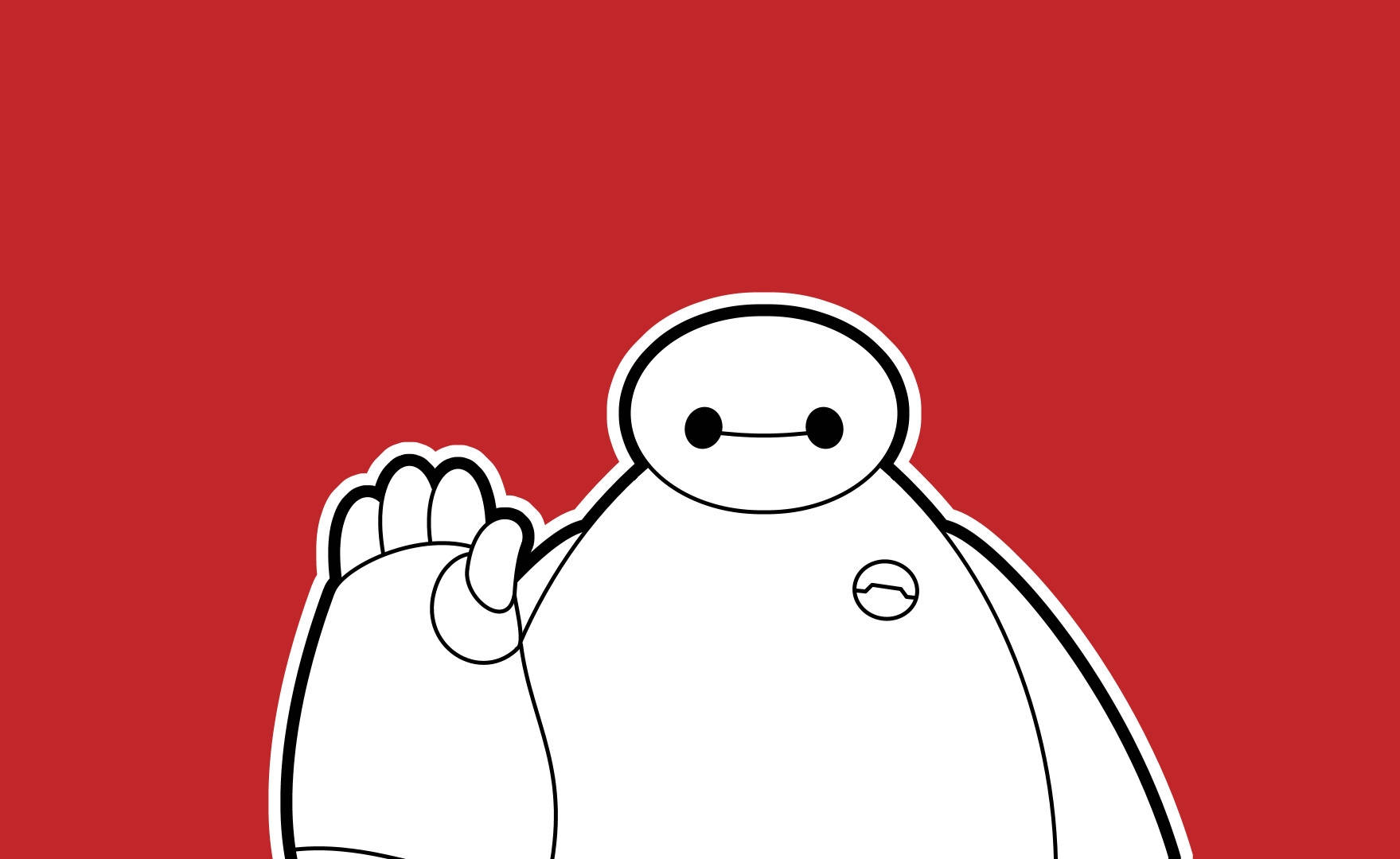 Baymax, white, big eyes, HD Desktop Wallpaper